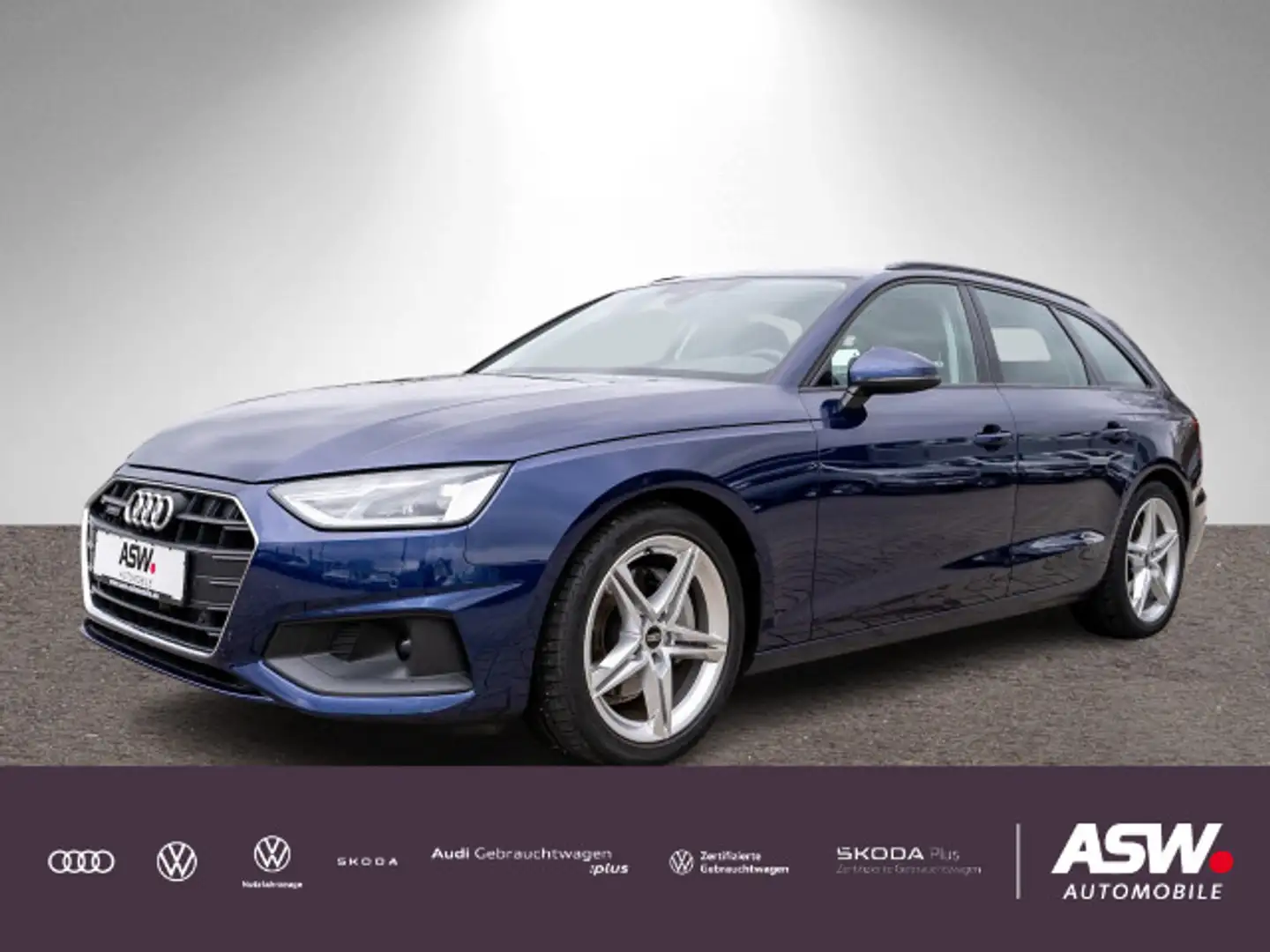 Audi A4 40TDI quattro Stronic LED Navi PDC Pano Blau - 1