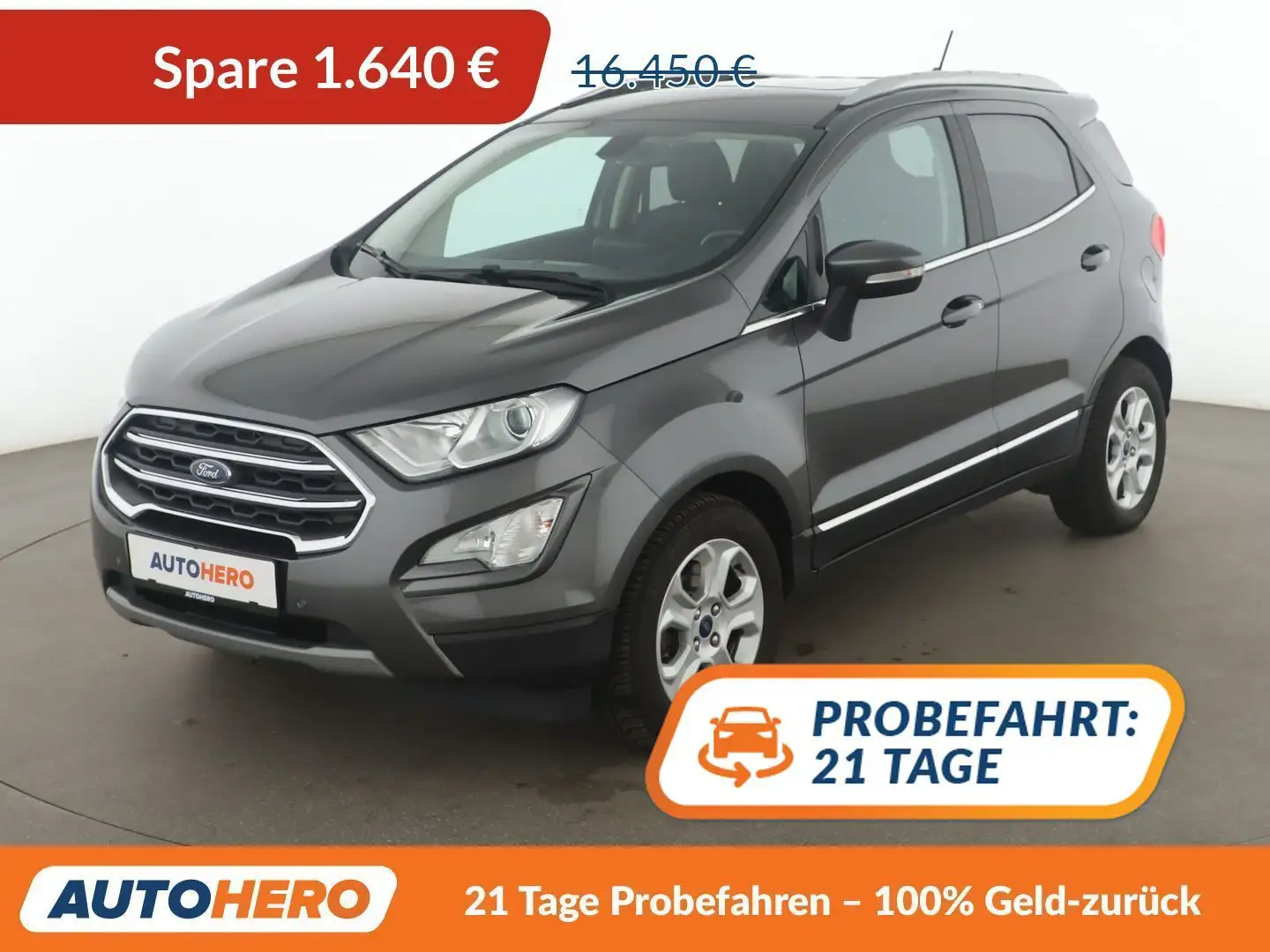 Ford EcoSport 1.0 EcoBoost Titanium X Aut.*XENON*NAVI*CAM*PDC* Grau - 1