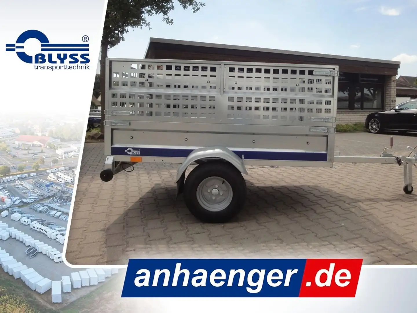 Blyss PKW Anhänger Klappanhänger 183x118x79cm 750kg GG - 1