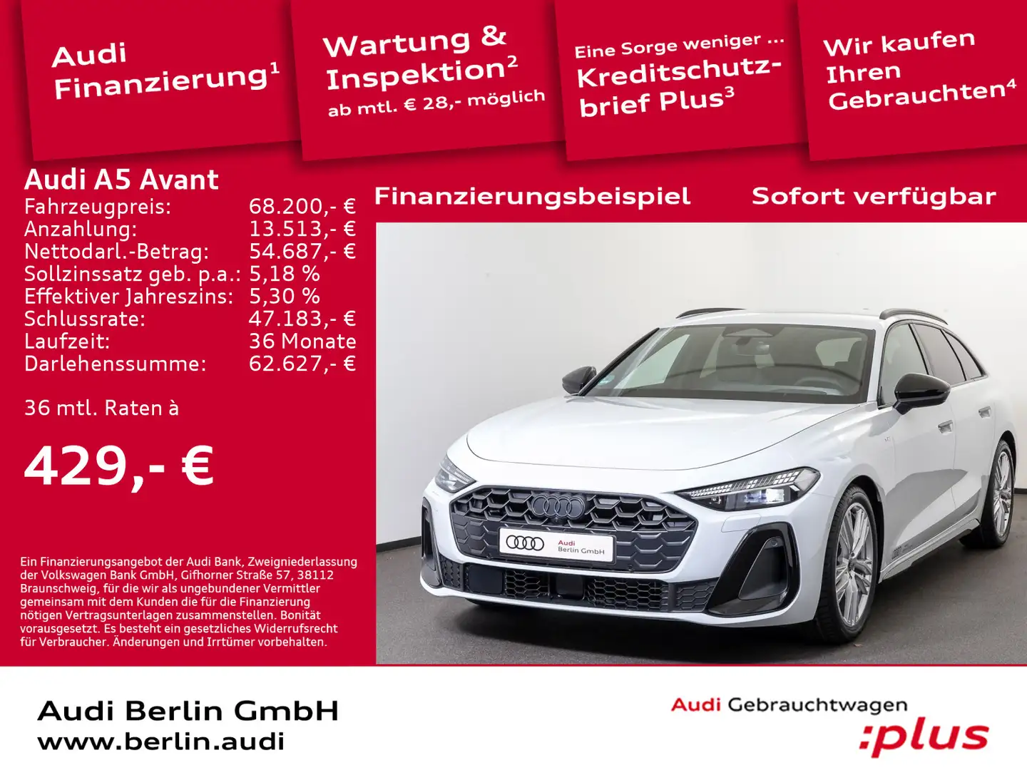 Audi A5 TDI quattro 150 kW S tr. Weiß - 1