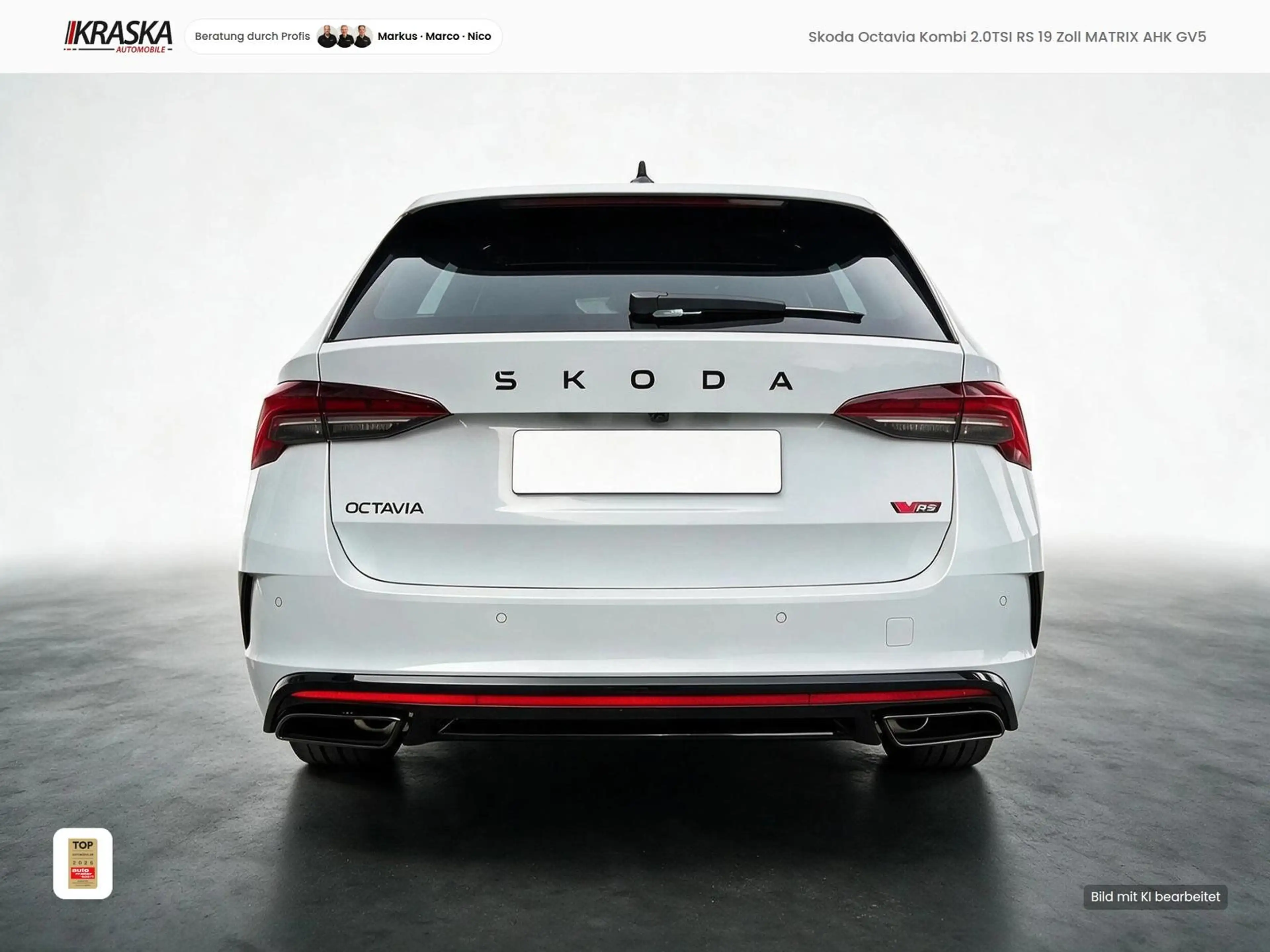 Skoda Octavia Kombi 2.0TSI RS 19 Zoll MATRIX AHK GV5 — photo 7