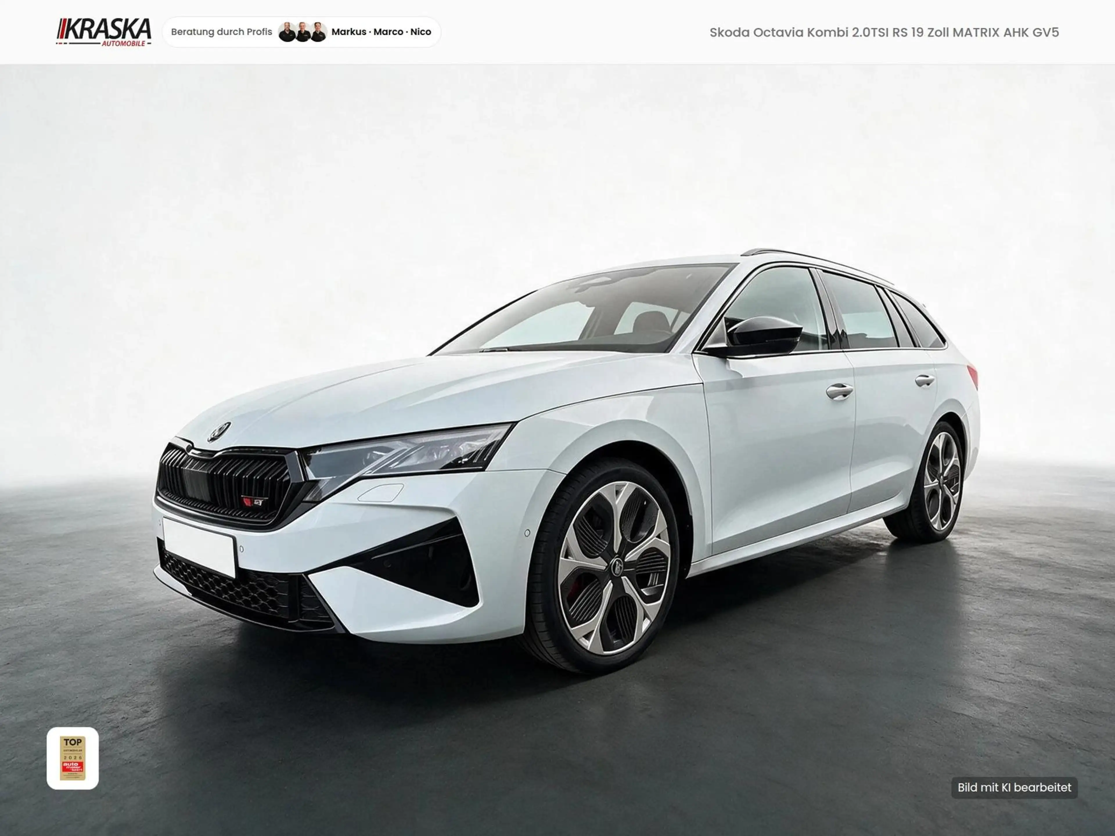 Skoda Octavia Kombi 2.0TSI RS 19 Zoll MATRIX AHK GV5