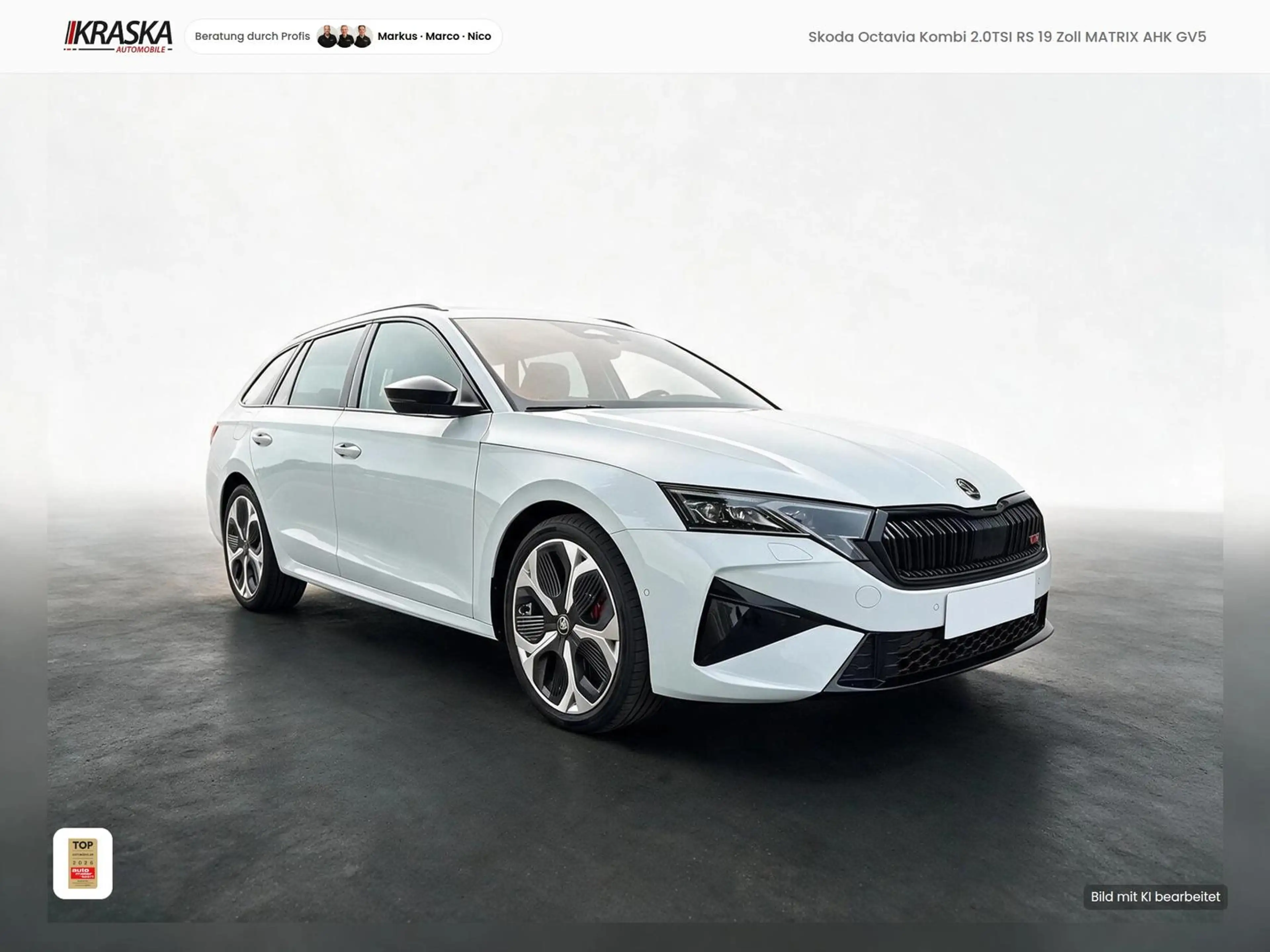 Skoda Octavia Kombi 2.0TSI RS 19 Zoll MATRIX AHK GV5 — photo 3