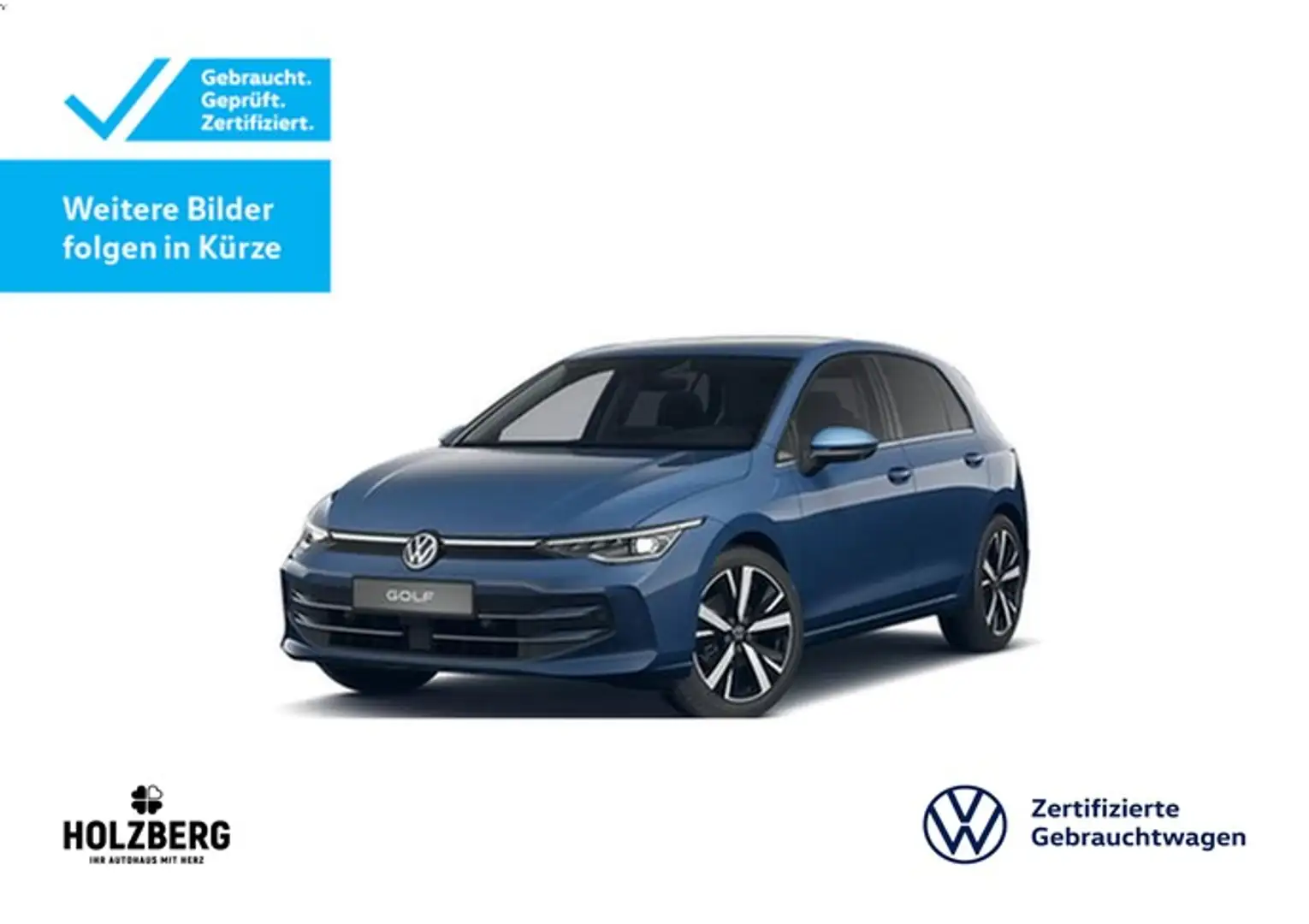 Volkswagen Golf 2.0 TDI Style MATRIX+AHK+HUD Blau - 1