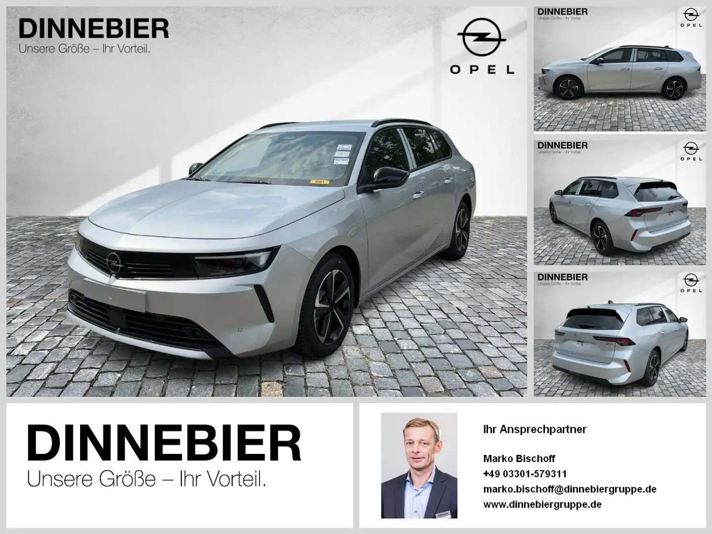 Opel Astra Sports Tourer Edition LED+Kamera+Navi Zilver - 1