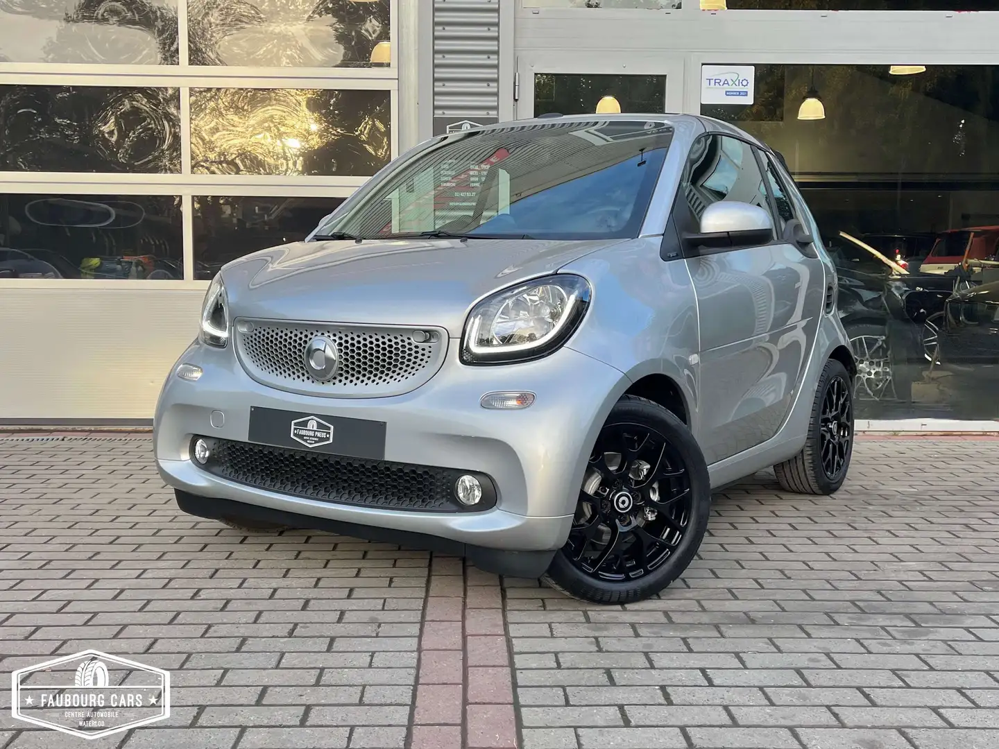 smart forTwo *90CH*0.9 Turbo Prime*DCT*CUIR*GPS*BRABUS* Gris - 1