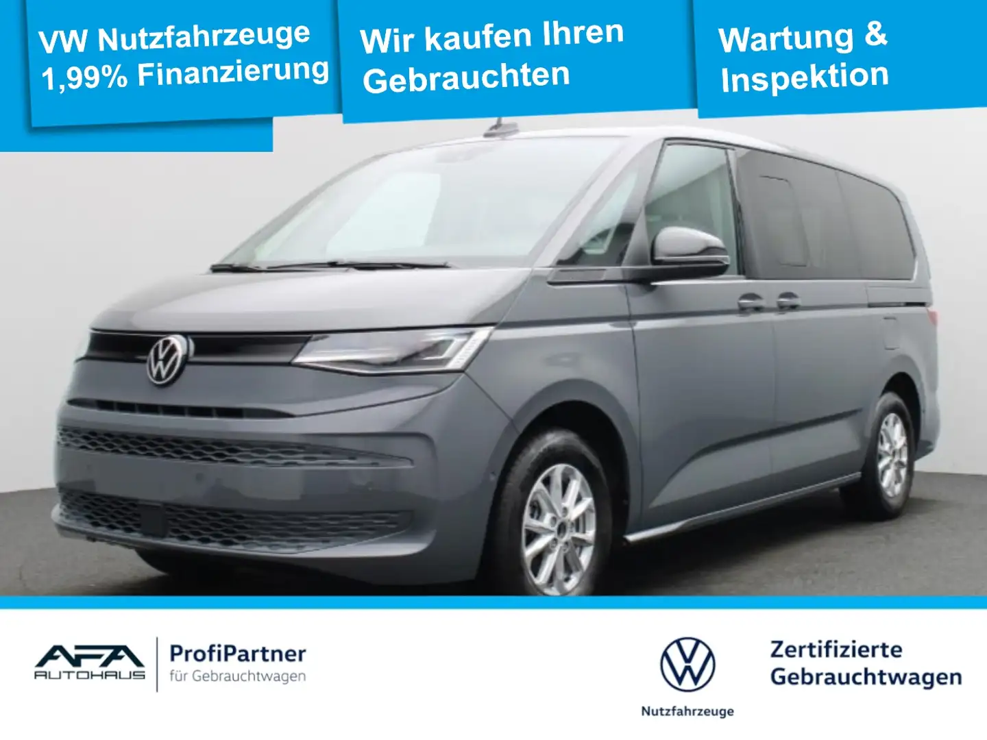 Volkswagen T7 Multivan 2.0 TDI lang DSG LED*Navi*AHK*Sthz Grau - 1