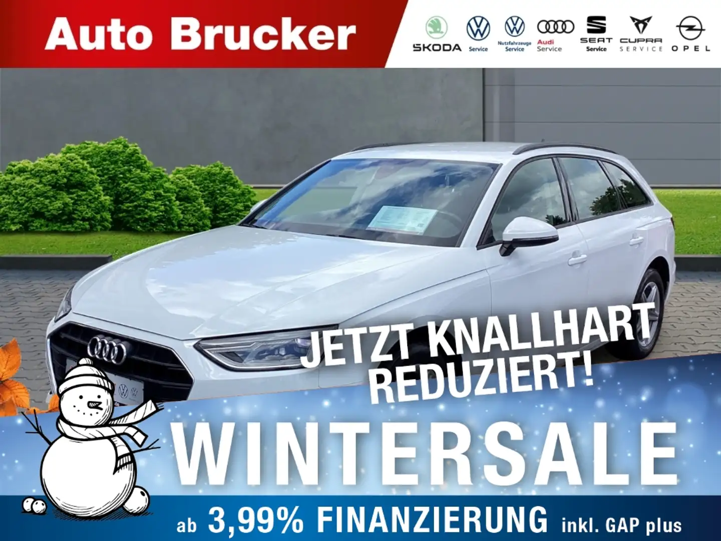 Audi A4 Avant 35 TDI  2.0 Alu Navi LED Klimaautomatik Weiß - 1