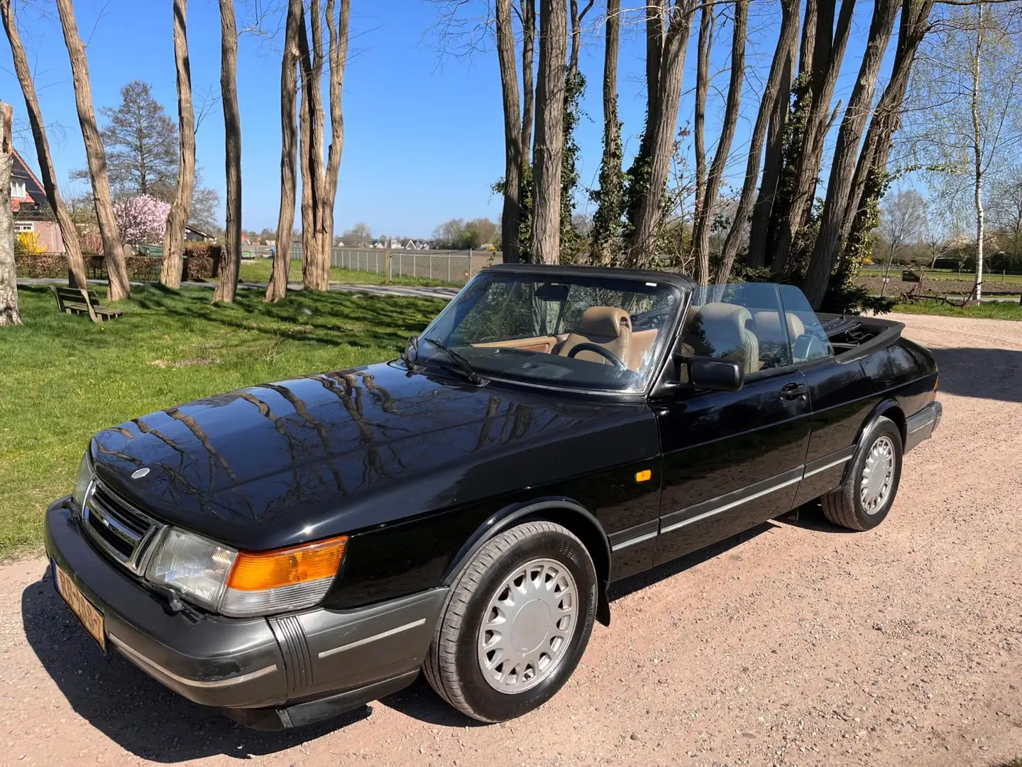 Saab 900 Cabrio 2.0 Turbo 16 Zwart - 1