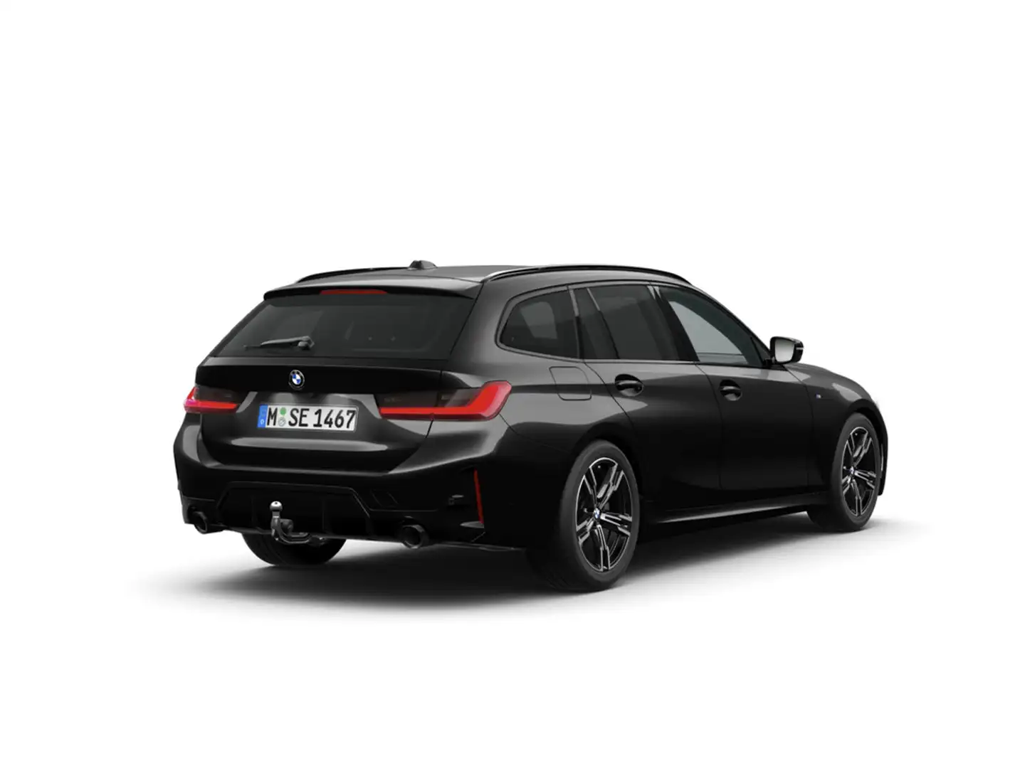 BMW 320 d Touring xDrive M-Sport STANDHZ AHK PANO Schwarz - 2