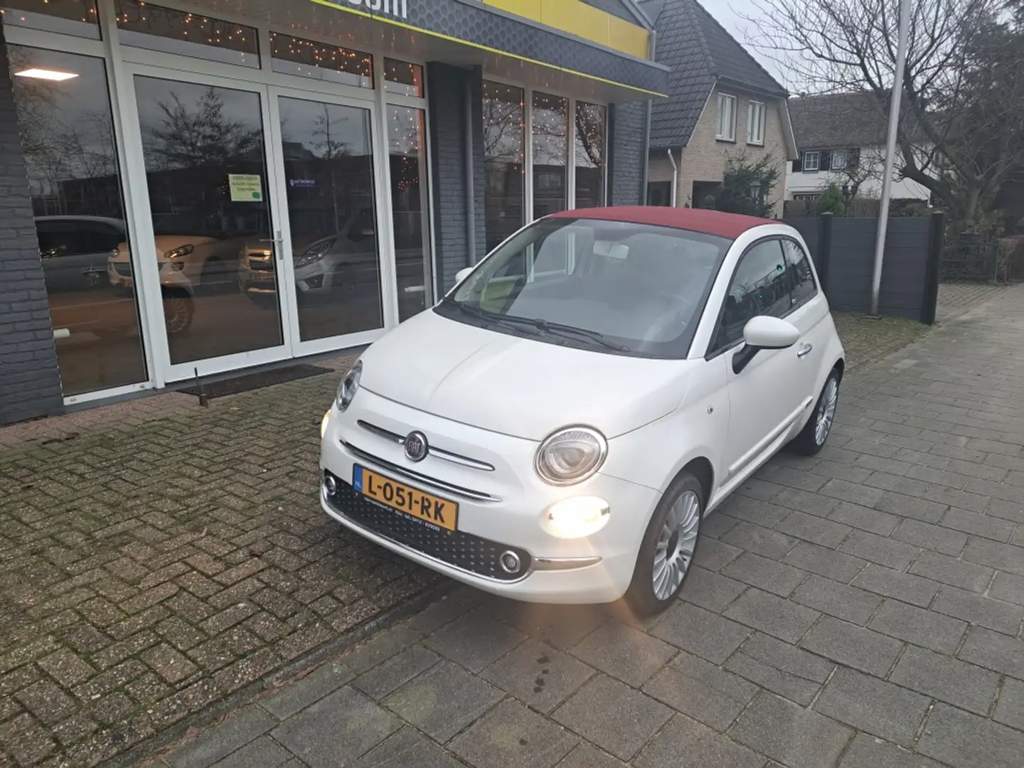 Fiat 500C 1.2 Popstar Cabriolet Blanco - 1