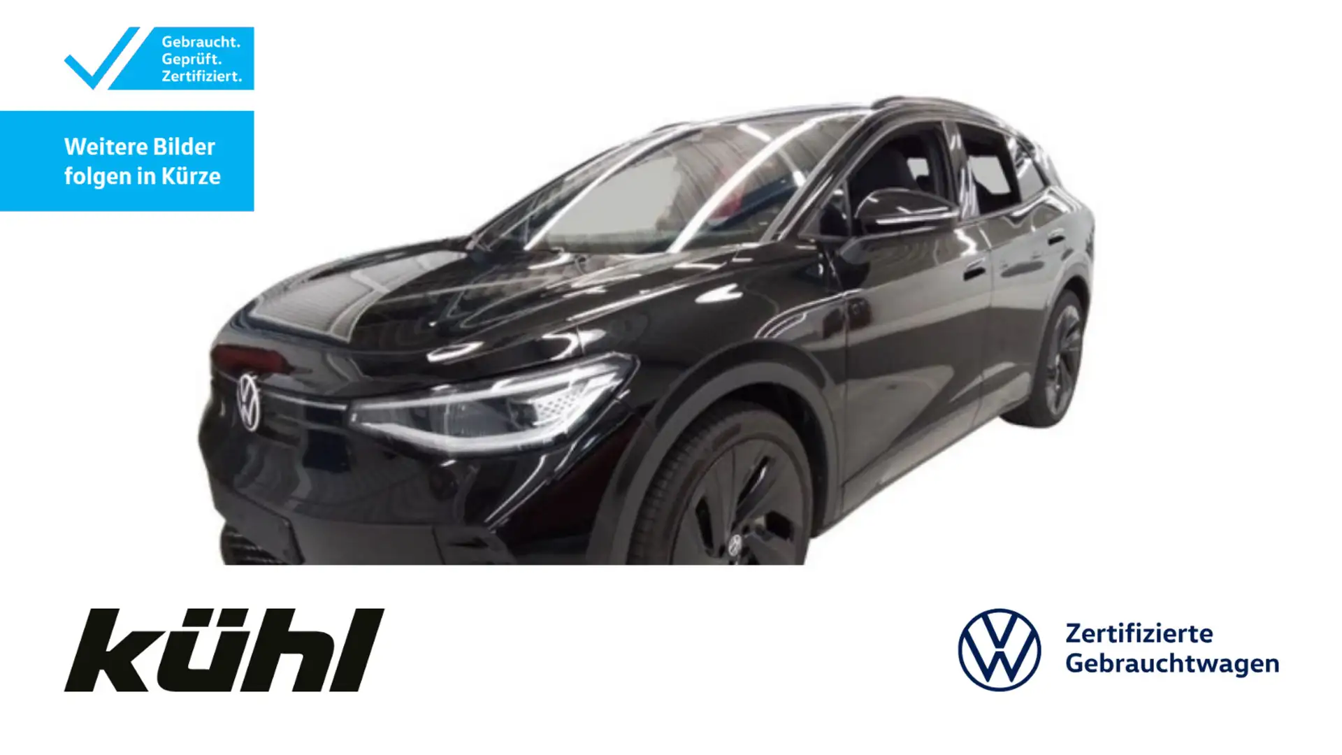 Volkswagen ID.4 GTX 4M IQ.Light/ACC/HuD/360°/App/Navi/AHK Schwarz - 1