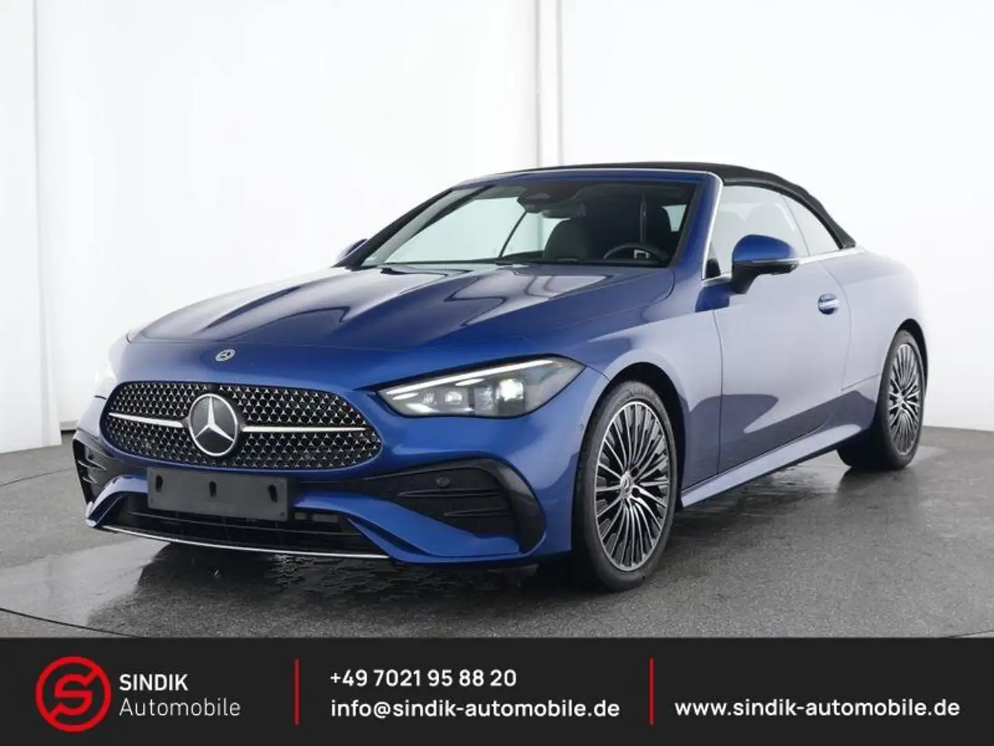 Mercedes-Benz CLE 220 d Cabrio AMG Line Premium-KeyGo-MBUX-360° Bleu - 1