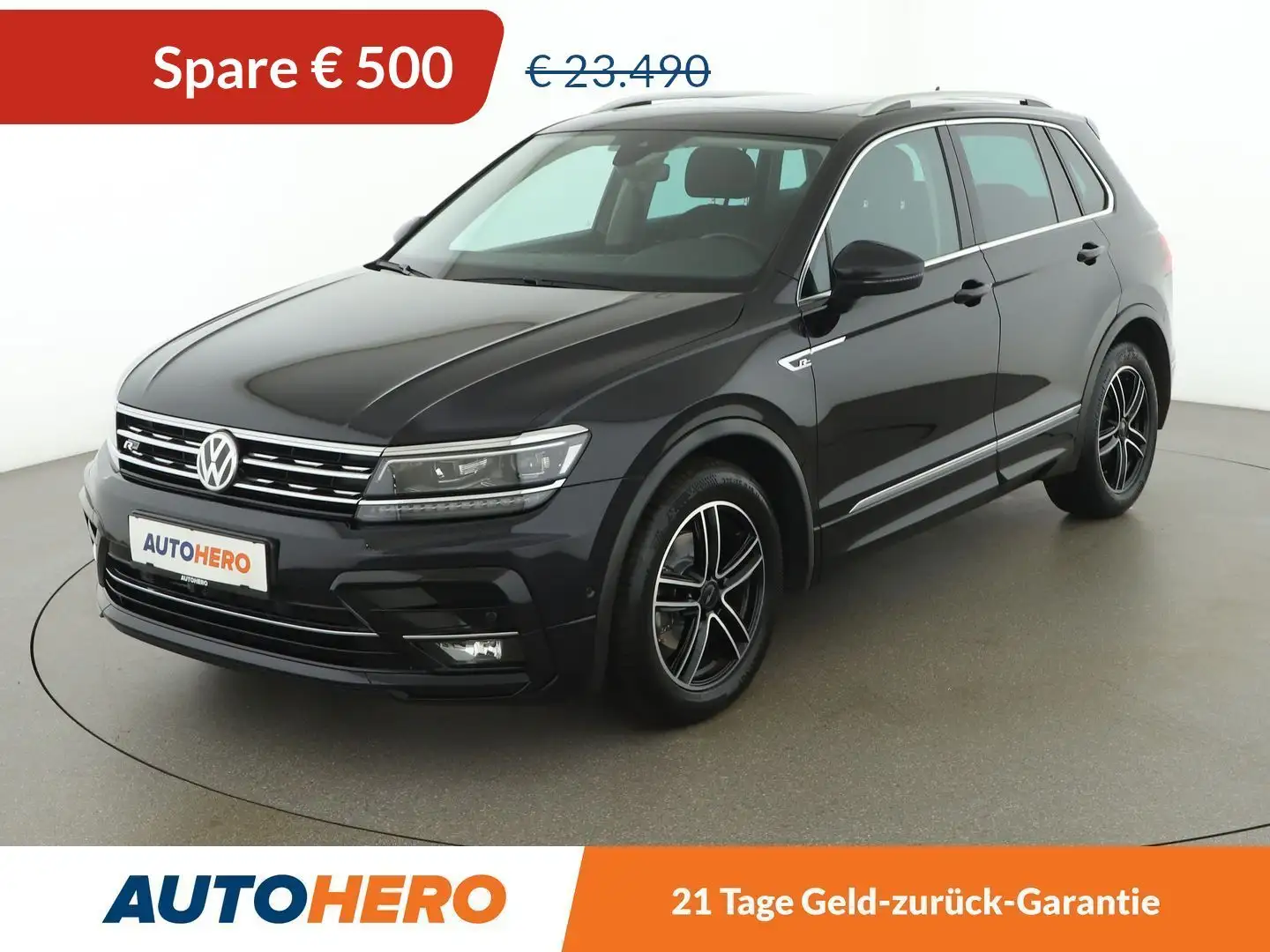 Volkswagen Tiguan 1.4 TSI ACT Highline BlueMotion Tech. R-Line Aut. Schwarz - 1