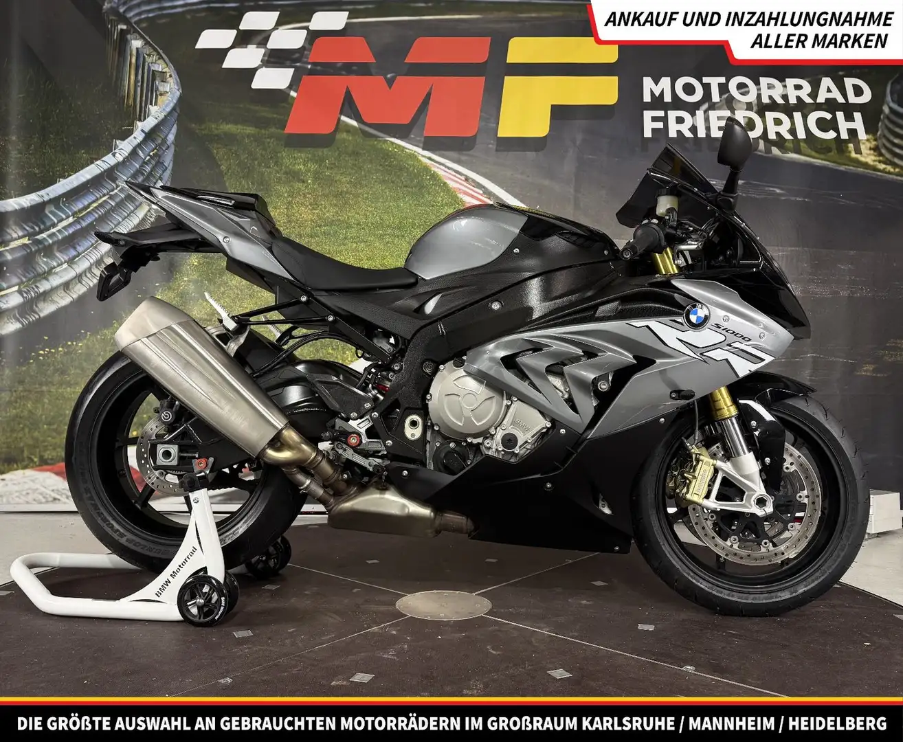 BMW S 1000 RR EURO 4 [SERVICE + TÜV NEU] Gris - 1