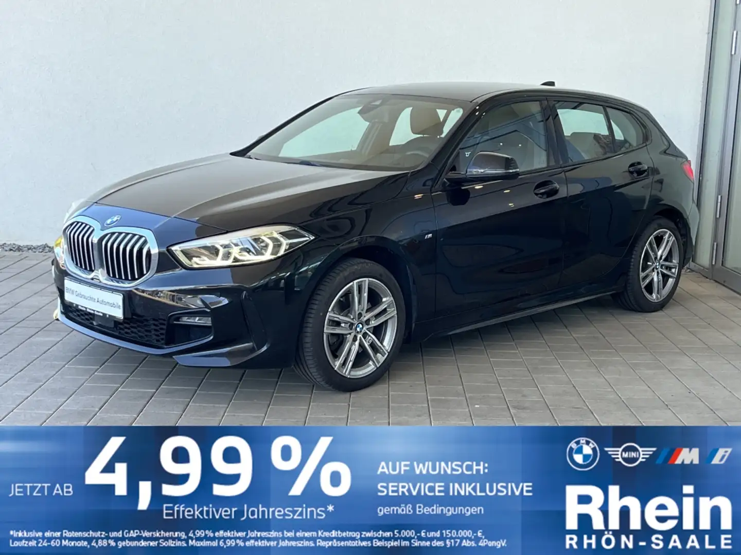 BMW 118 i M Sport Navi.LED.PDC.DAB.SH.Tempomat.Sports Schwarz - 1