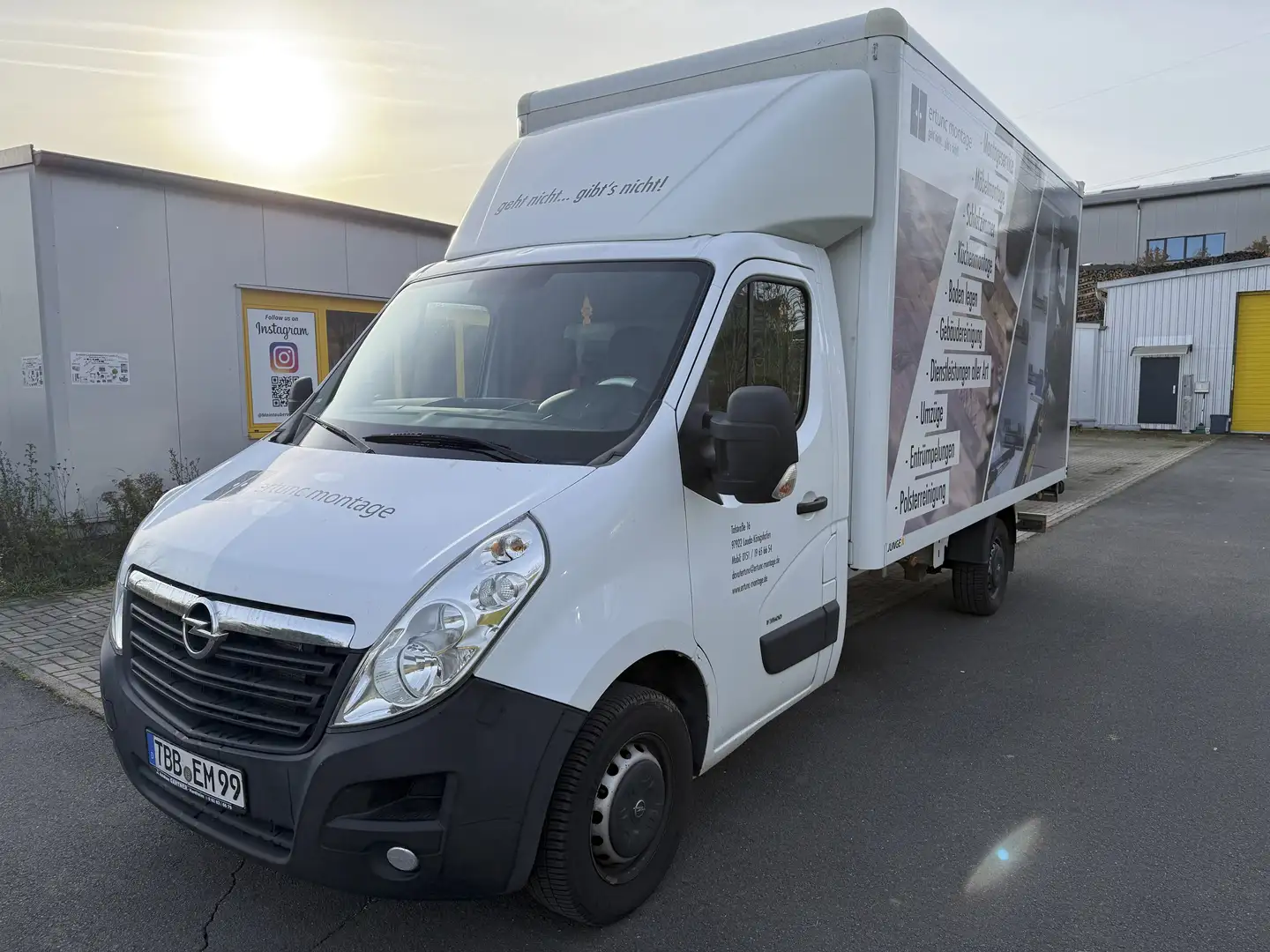 Opel Movano B Koffer Ladebordwand Klima Navi Kamera Weiß - 1