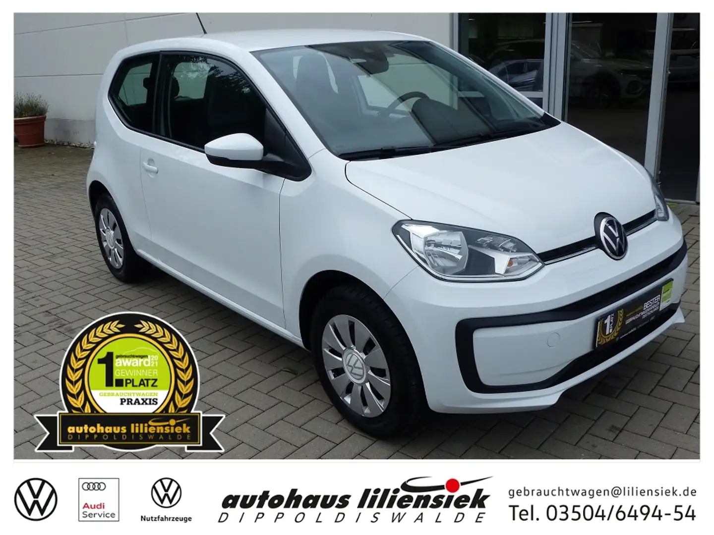 Volkswagen up! 1.0 *ZV*EFH*Klima* Blanc - 1