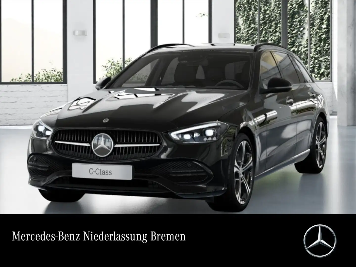 Mercedes-Benz C 220 d T 4M AVANTG+NIGHT+AHK+STHZG+KAMERA+KEYLESS Schwarz - 1