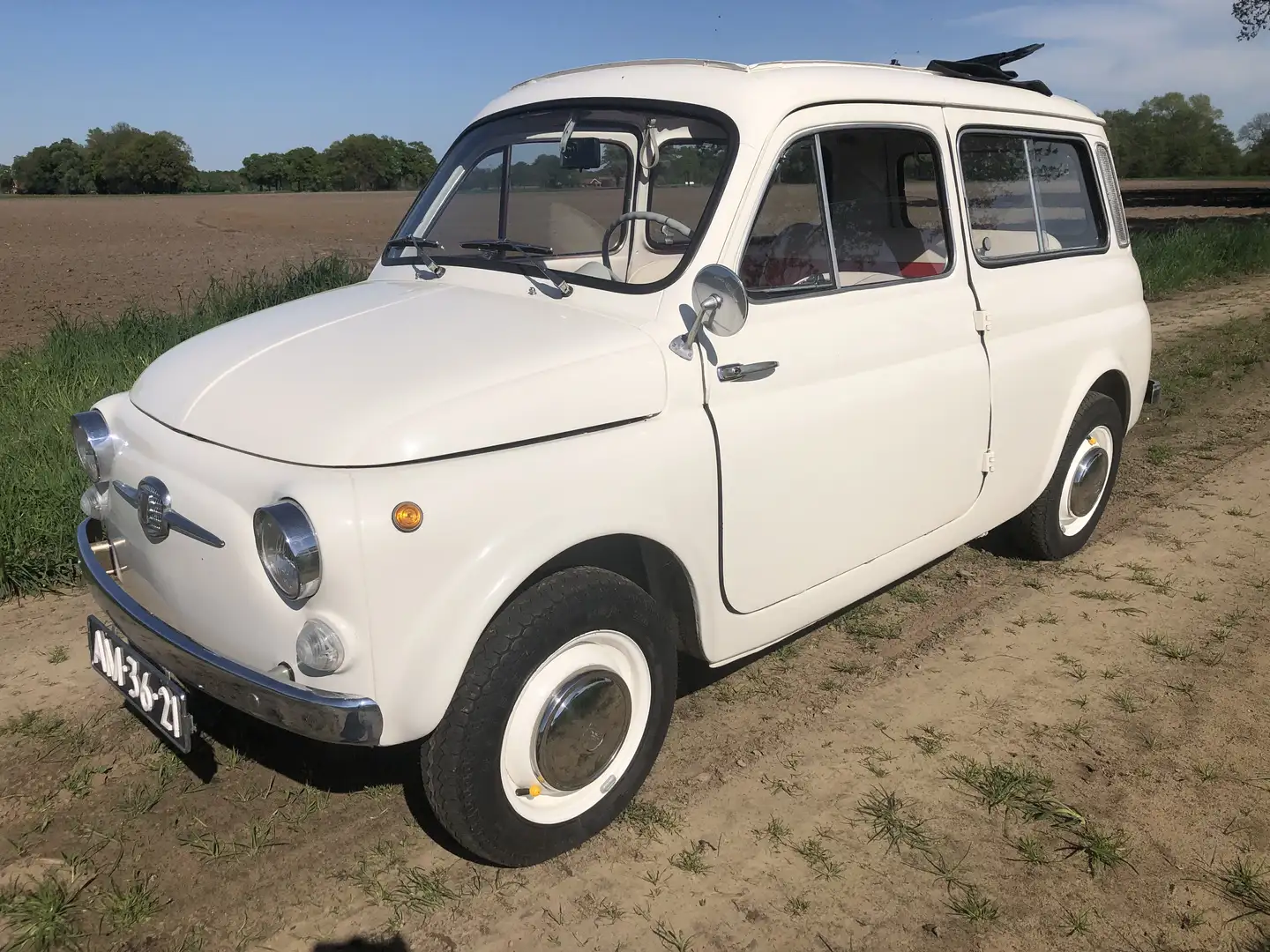 Fiat 500 Fiat 500 Giardineira Wit - 1