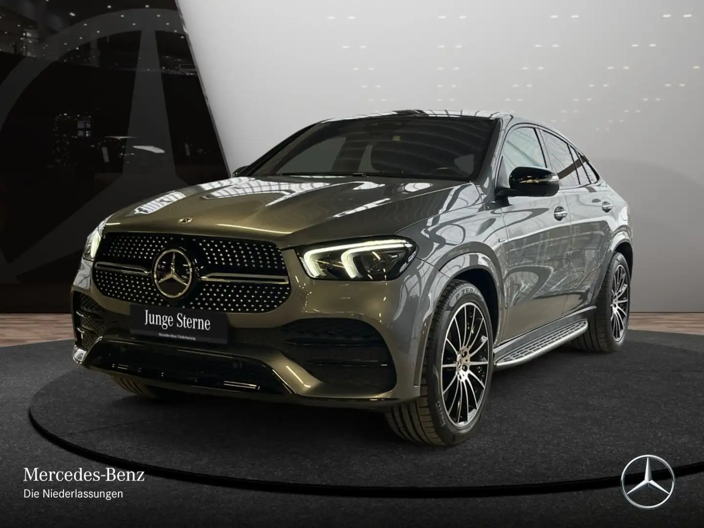 Mercedes-Benz GLE 350 de Coupé 4M AMG+NIGHT+PANO+360+AHK+21"+9G Gris - 2