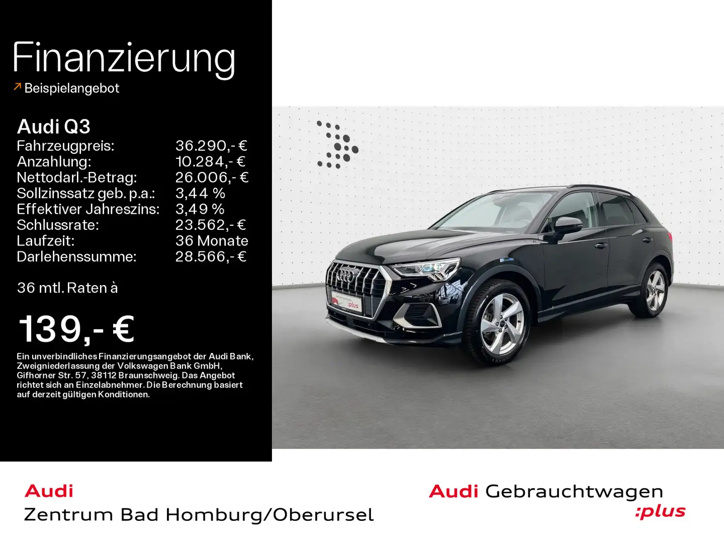 Audi Q3 advanced 35 TFSI*Navi*LED*Alu*PDC*Virtual Coc Schwarz - 1