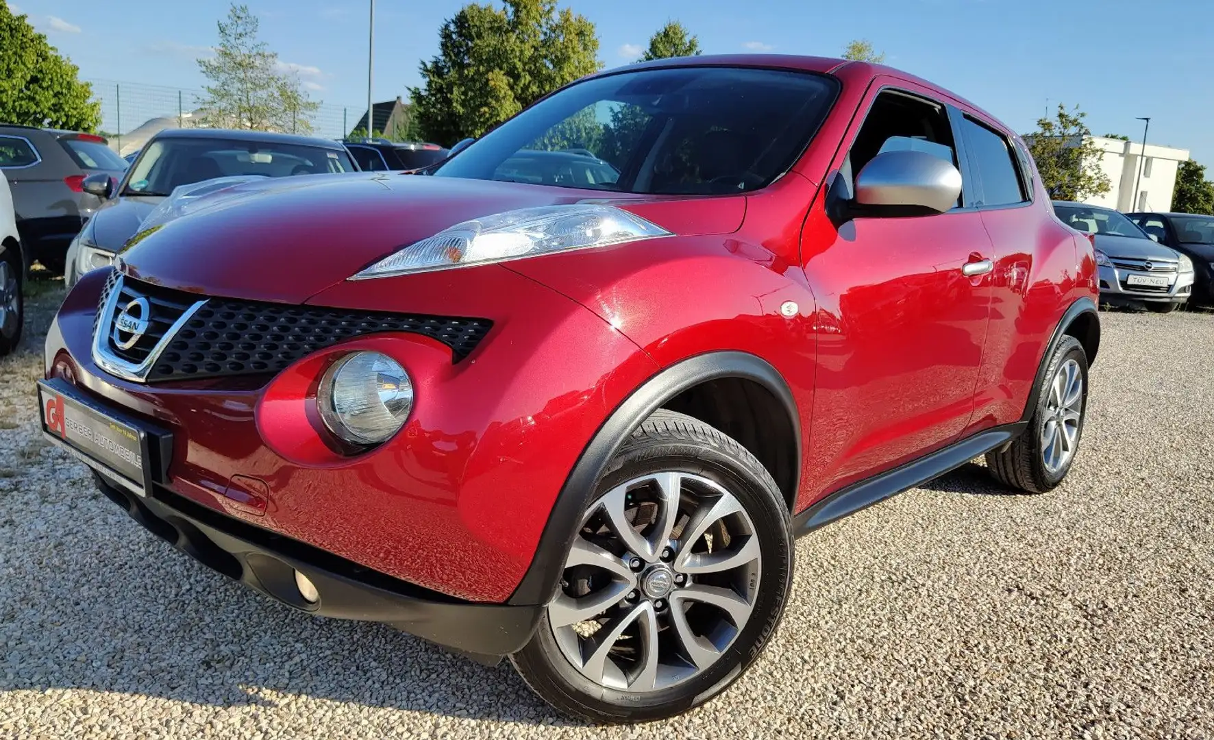 Nissan Juke 1.6 Turbo Shiro LED* Navi* Leder* TOP* Rot - 2