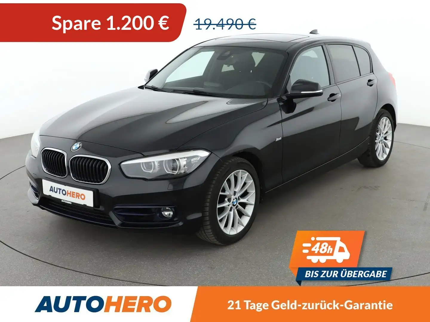 BMW 118 118d Edition Sport Line Shadow*NAVI*TEMPO*CAM* Schwarz - 1