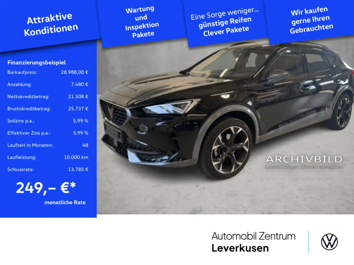 CUPRA Formentor DSG LED VIRT KAM KLIMA ACC Nero - 1