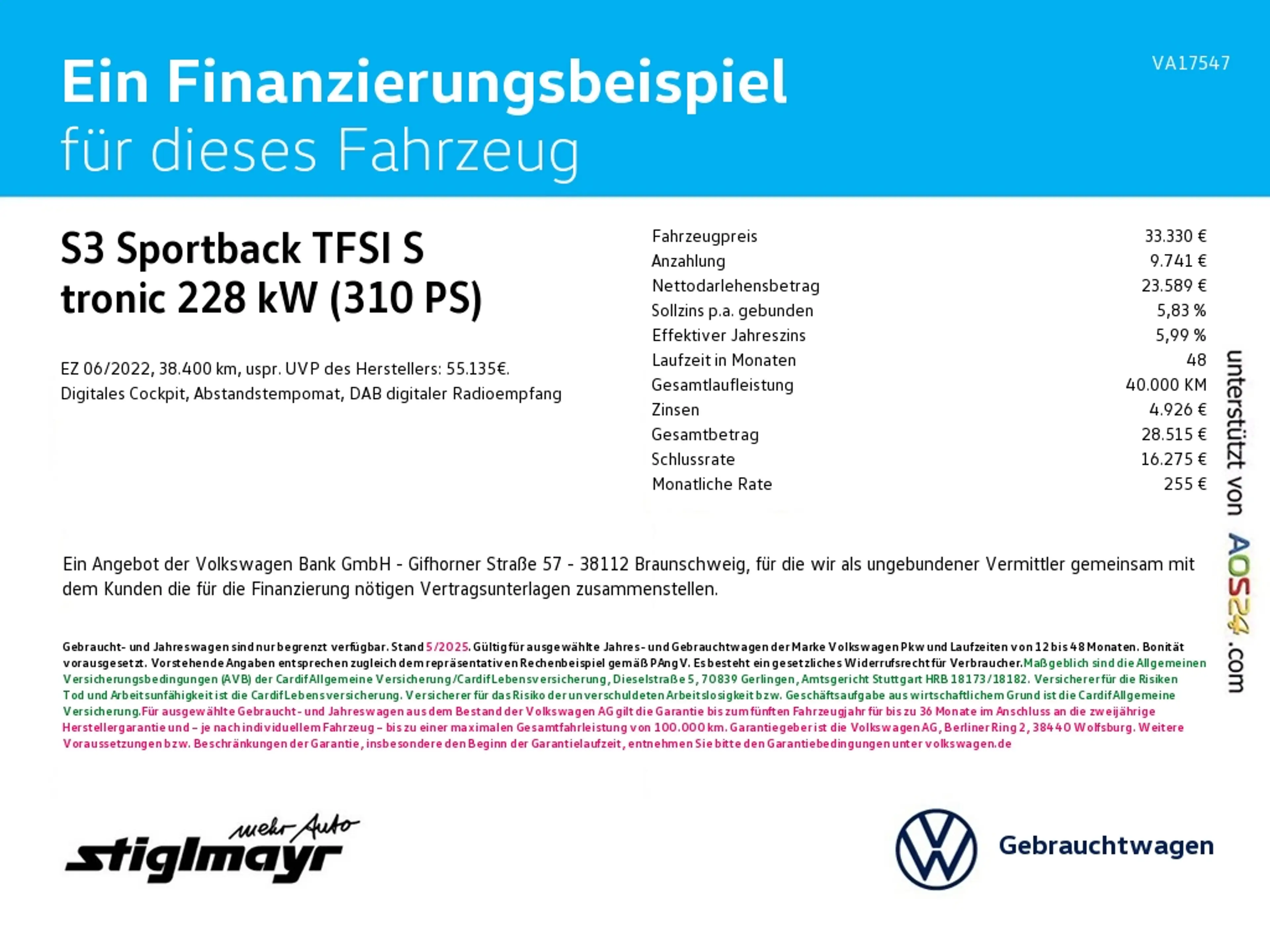 Audi S3 Sportback TFSI S tronic ACC+LED+NAVI+VC — photo 2