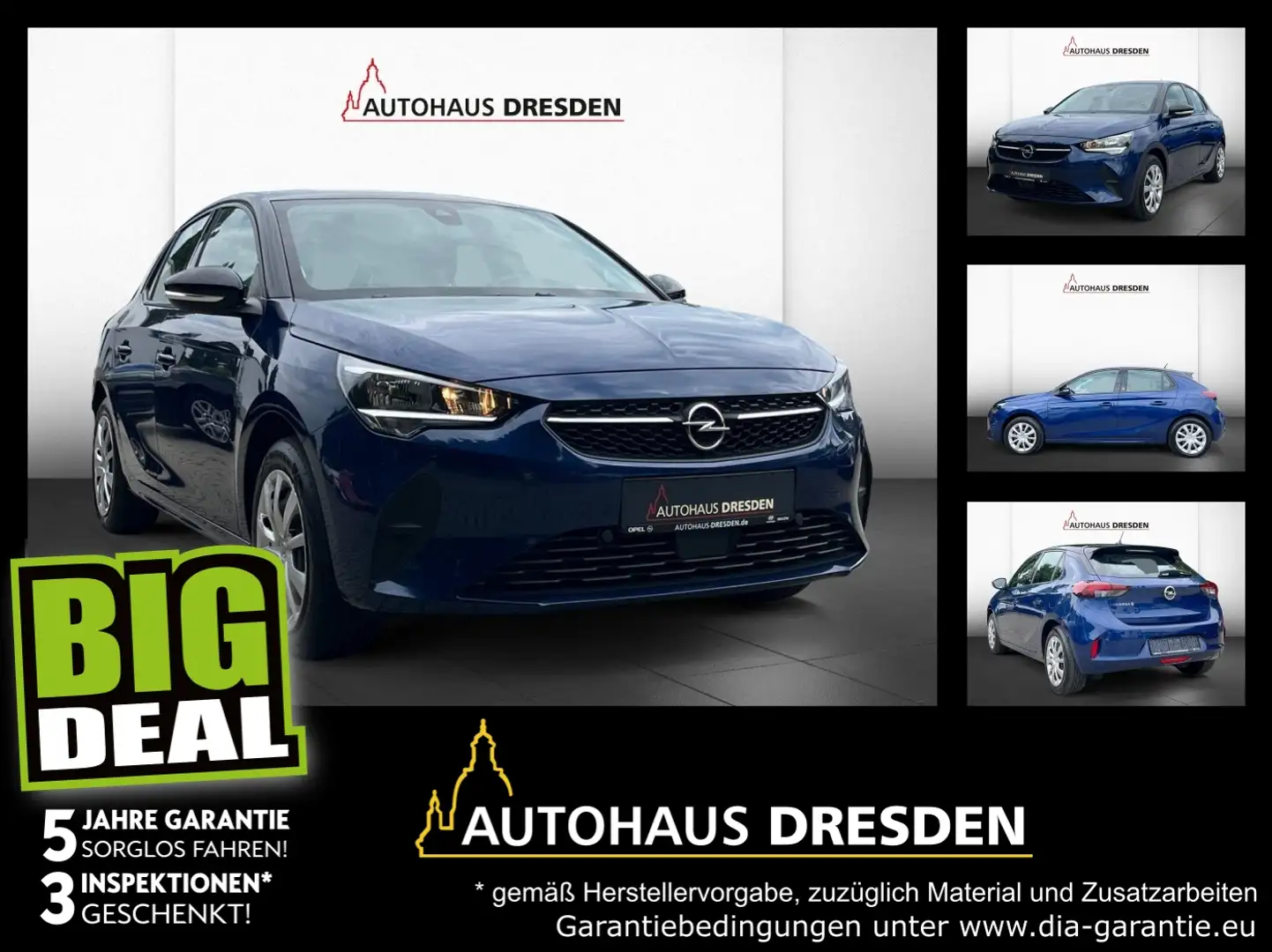 Opel Corsa F e WINTER-PAKET +KlimaA+PDC Blau - 1