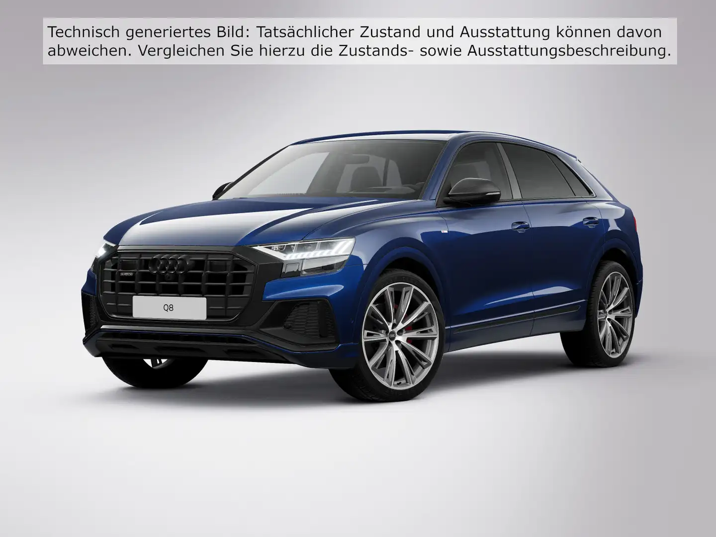 Audi Q8 50 TDI quattro S line Matrix competition plus Blau - 2
