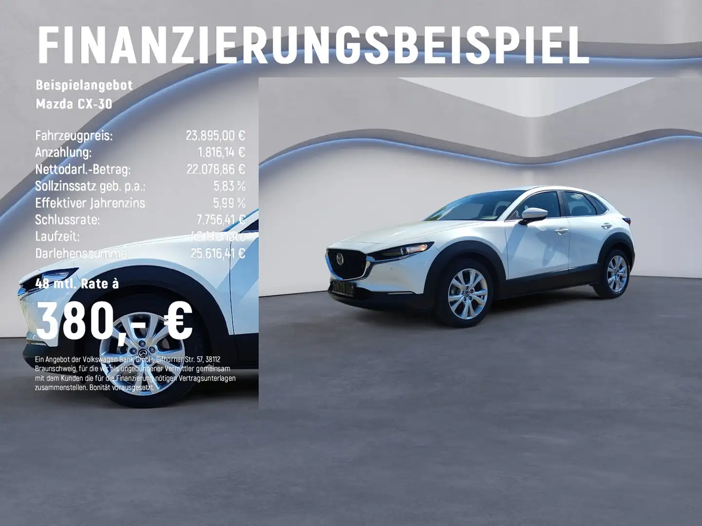 Mazda CX-30 2.0 SKYACTIV-X NAVI+LED+HEAD-UP+KAMERA Bianco - 2