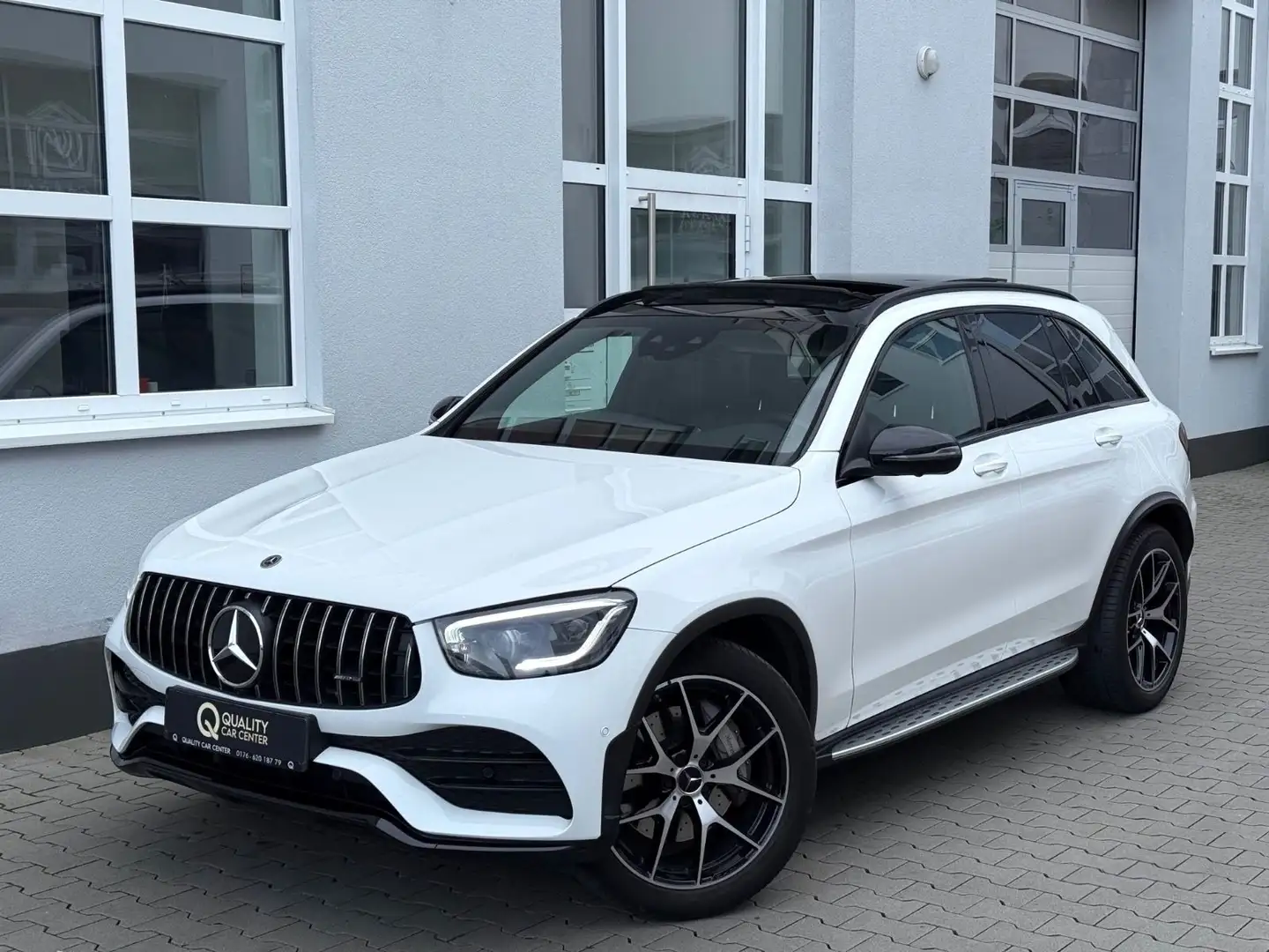 Mercedes-Benz GLC 300 d 4Matic AMG *PANO*AHK*360°*SPUR*TOT* Blanco - 2