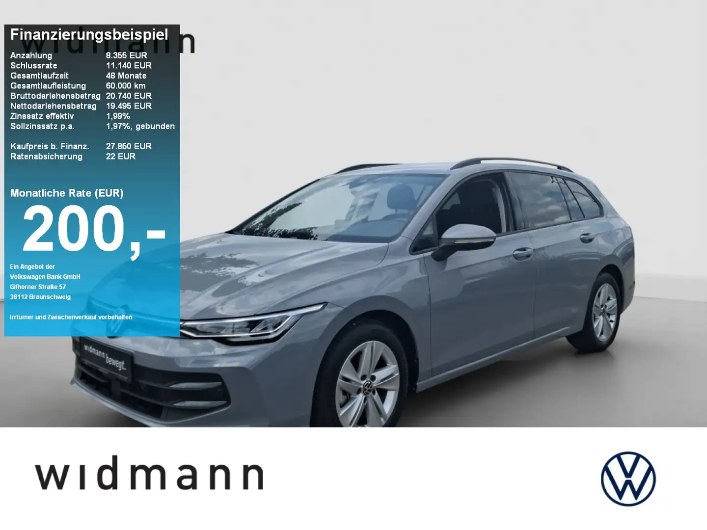 Volkswagen Golf Variant Life 1.5 TSI 115 PS DSG ACC Standheizung Grau - 1