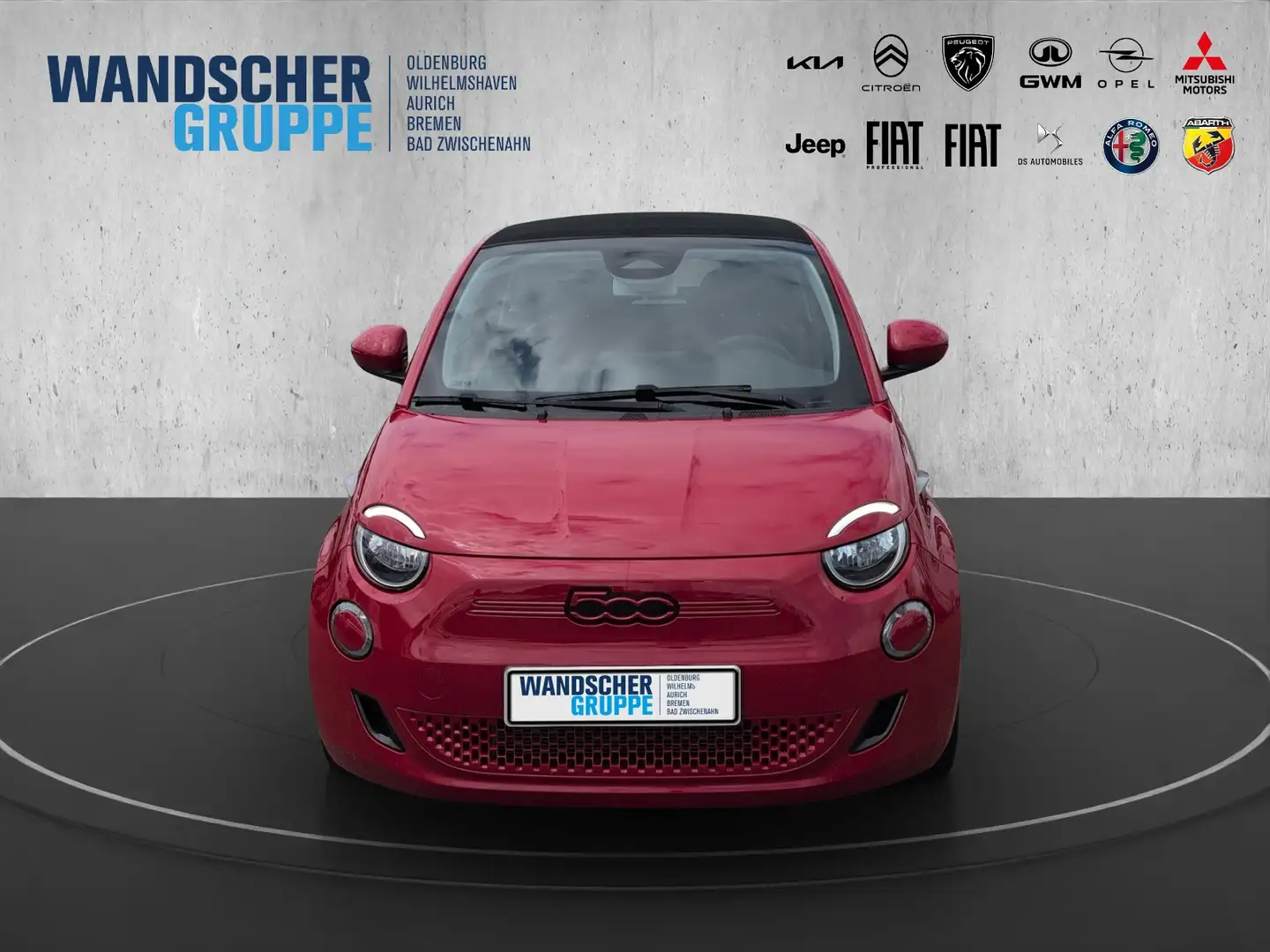 Fiat 500e 500 e Cabrio Red +SHZ+SoundSys+SpurH+Winterp. Rot - 2