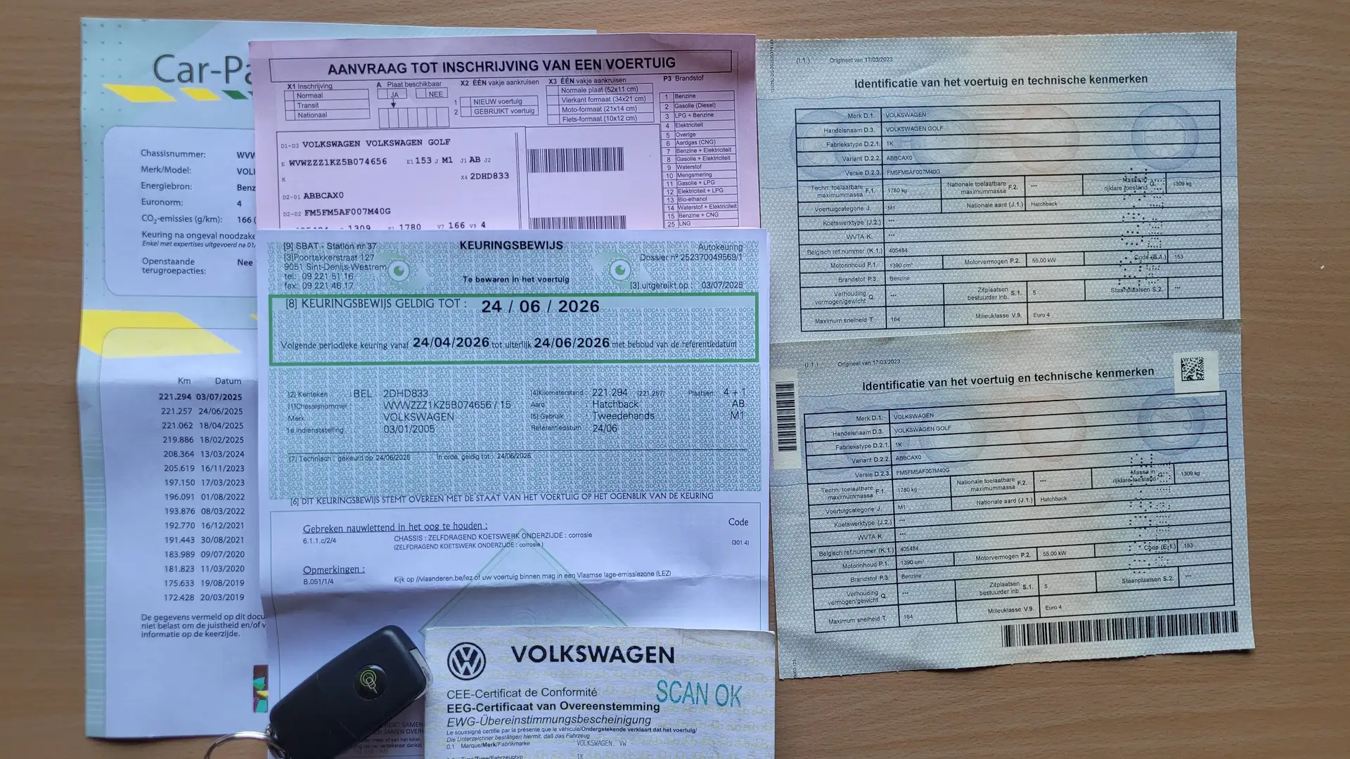 Volkswagen Golf 1.4i AL GEKEURD ROOS FORM AIRCO OHBOEK euro 4 2005 Grigio - 2