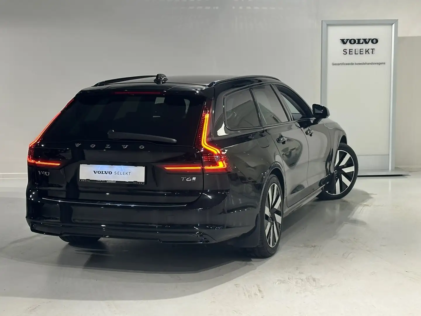 Volvo V90 T6 Recharge Dark Plus + electr trekhaak Negru - 2