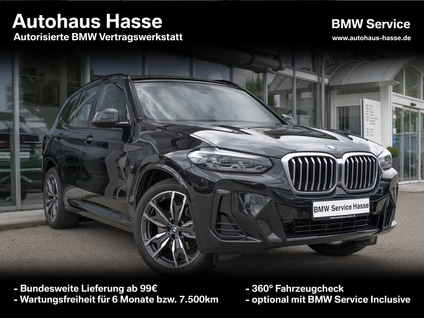 BMW X3 xDr 20d M-Sport +20Z AHK LC-Pro DrAs PARKASSI Nero - 1