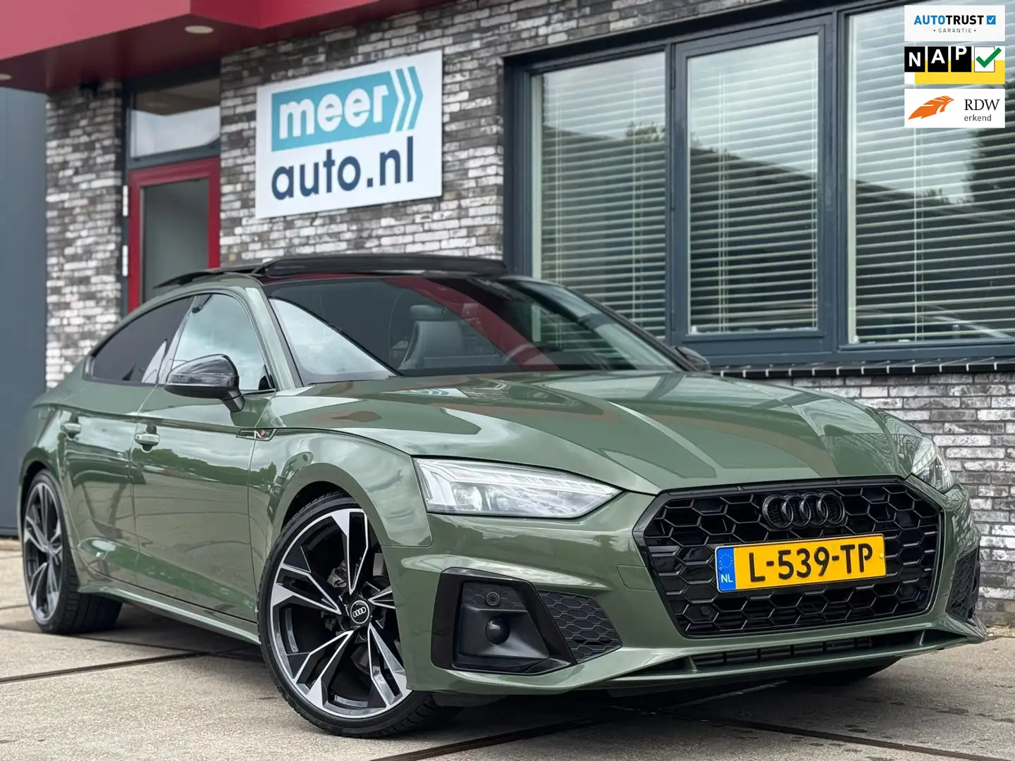 Audi A5 Sportback 35TFSI 3x S-LINE l RS-ZETELS l PANO l VI Groen - 1