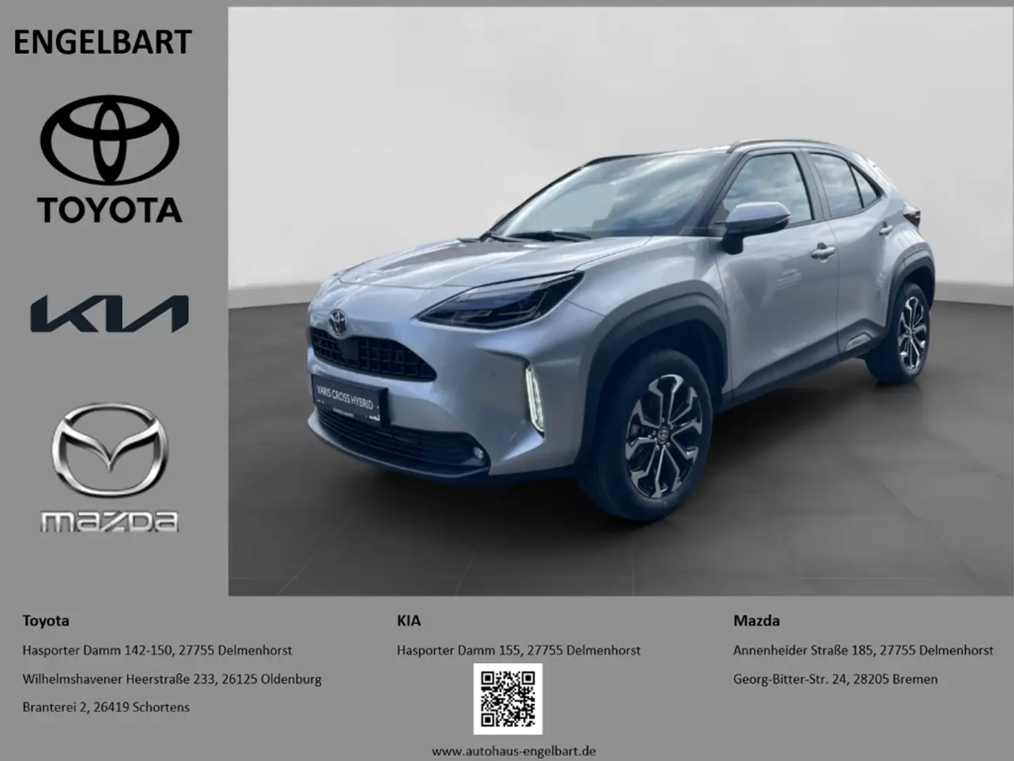 Toyota Yaris Cross 1.5 Hybrid Teamplayer Winter+Safety Paket Silber - 1