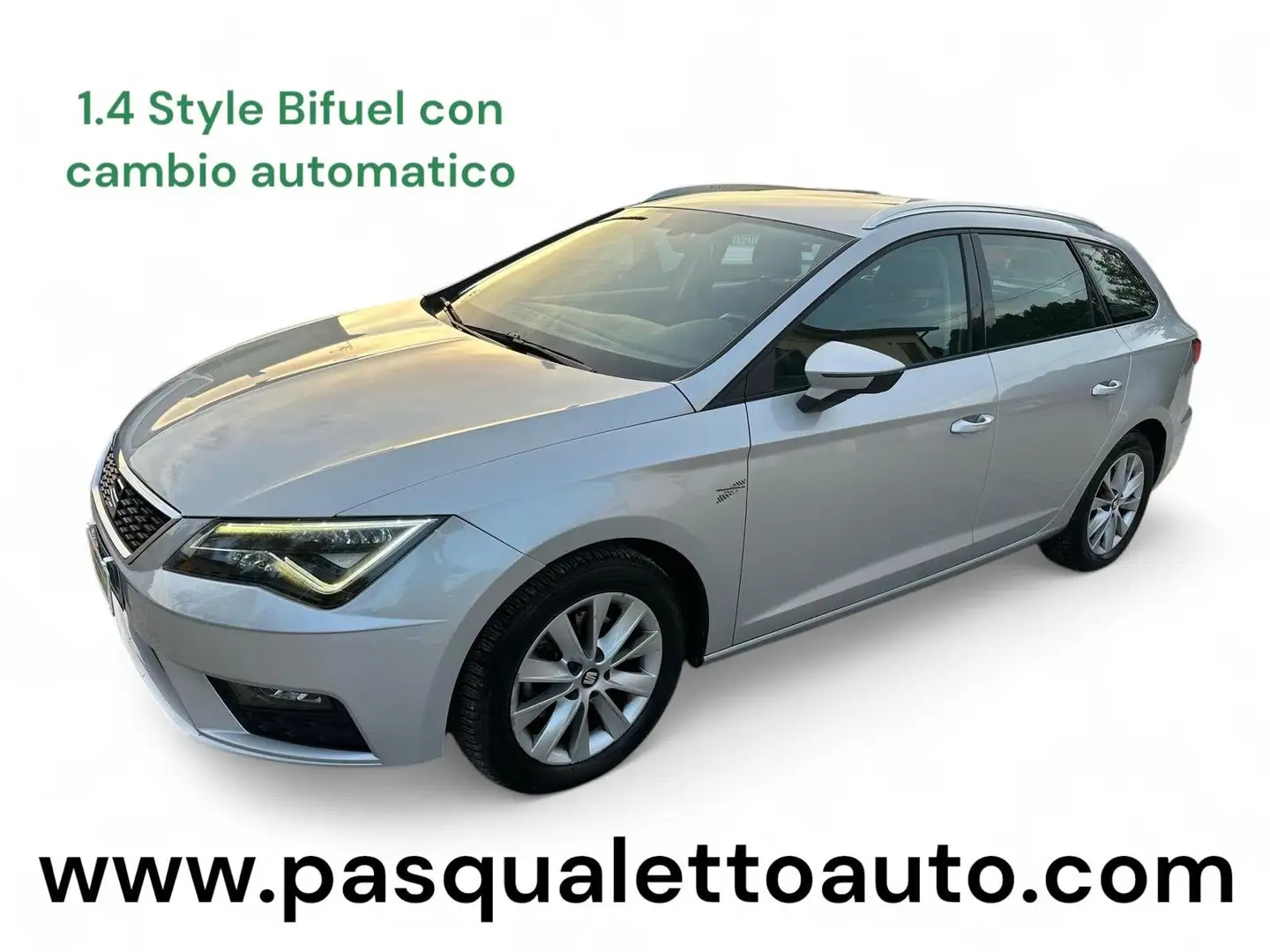 SEAT Leon BI-FUEL Leon ST 1.4 tgi Style 110cv Silber - 1
