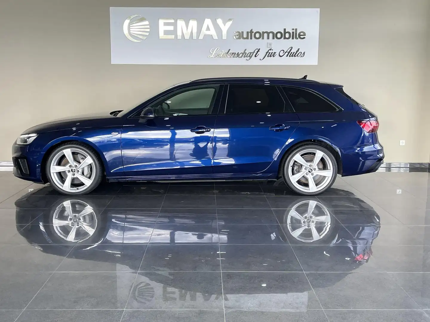 Audi A4 50 TDI quattro S line/P.Dach/Navi/LED/R.Kam./ Bleu - 1