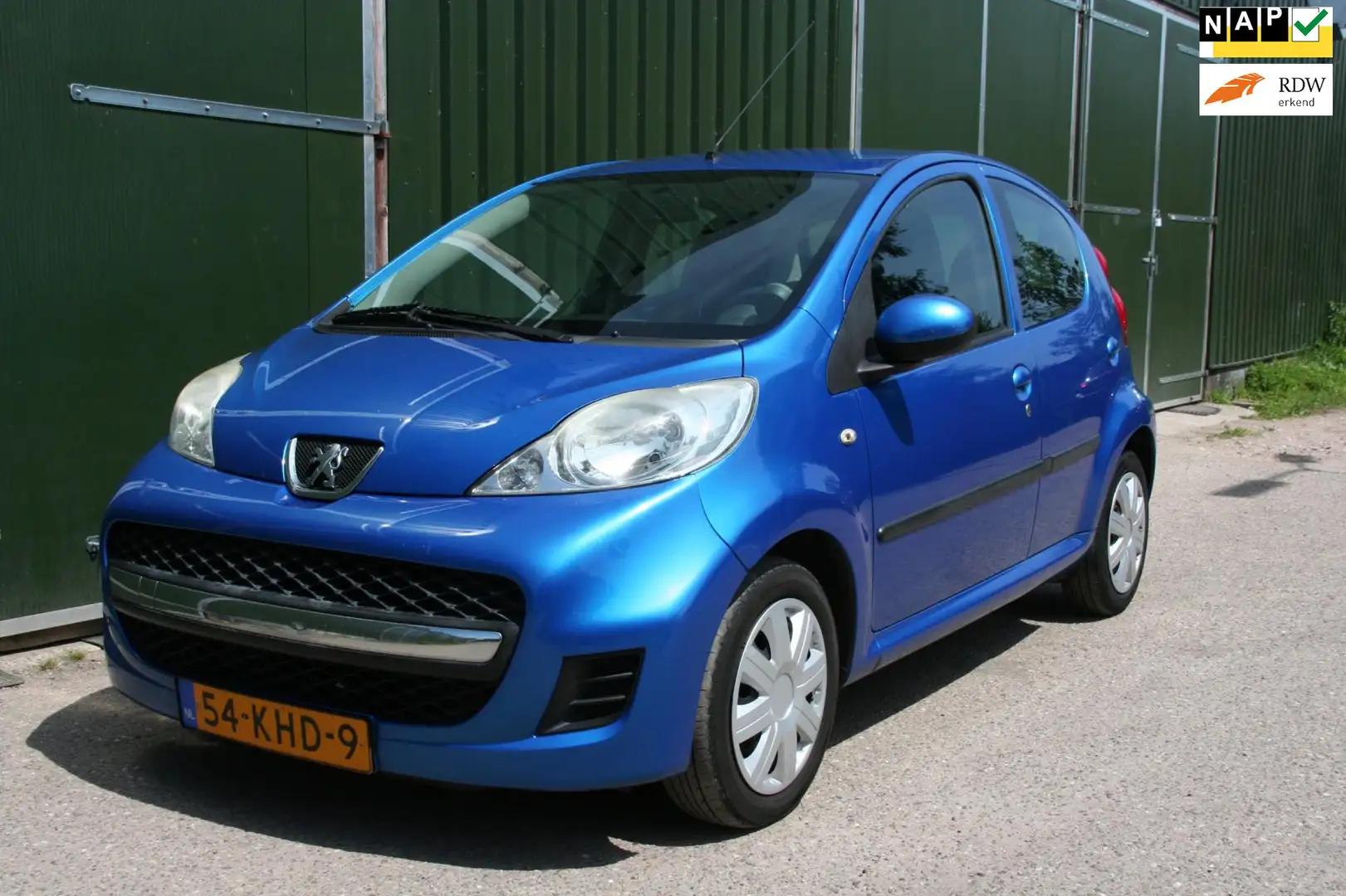 Peugeot 107 1.0-12V Sublime, 5 DRS, ELEC PAKKET, AIRCO, APK Blauw - 1