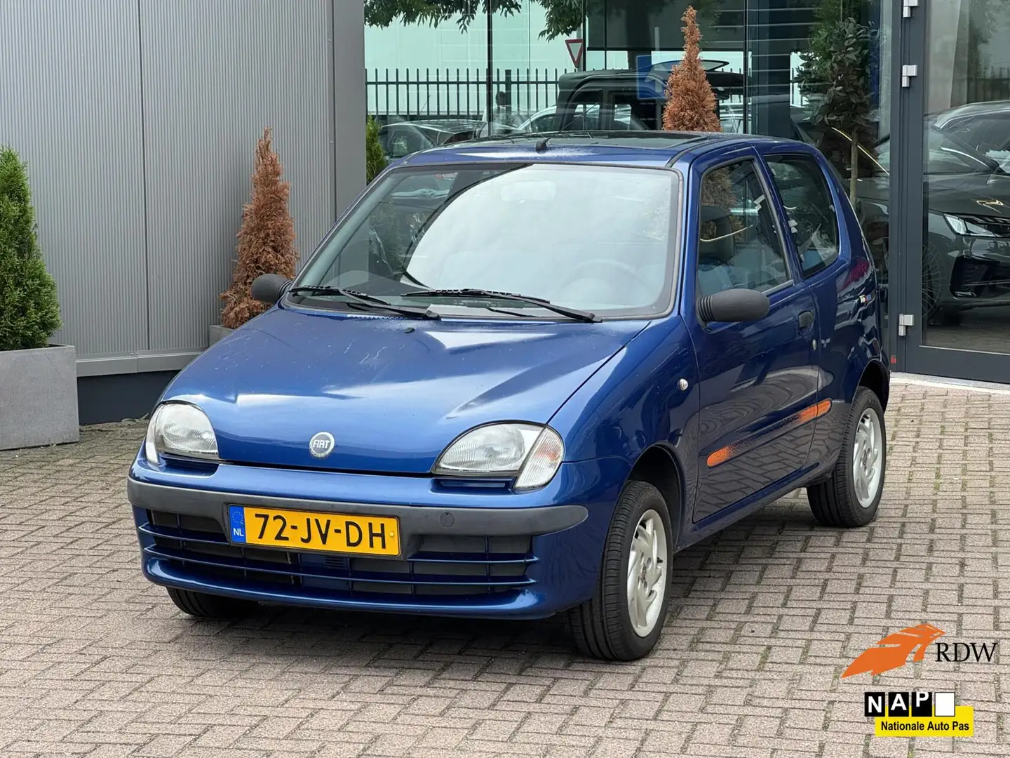 Fiat Seicento 1.1 Brush bj 2002 Blauw - 1