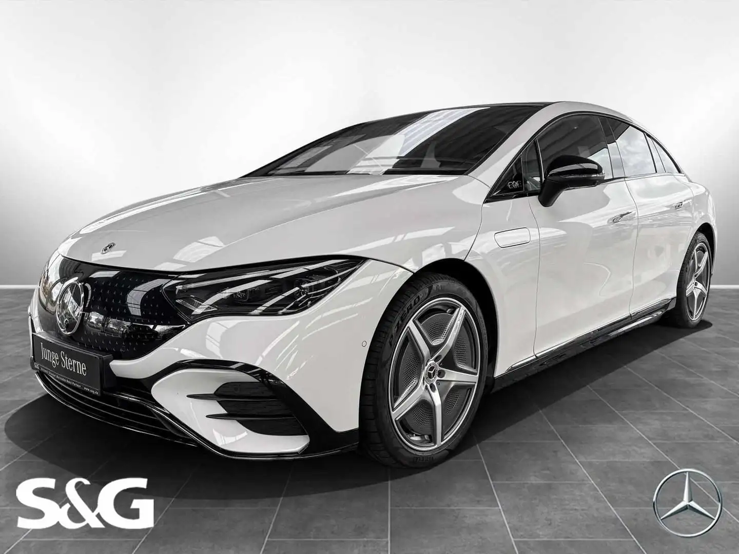 Mercedes-Benz EQE 350 + AMG Distro+Spurwechsel+Park+Lenkradhzg Blanc - 1