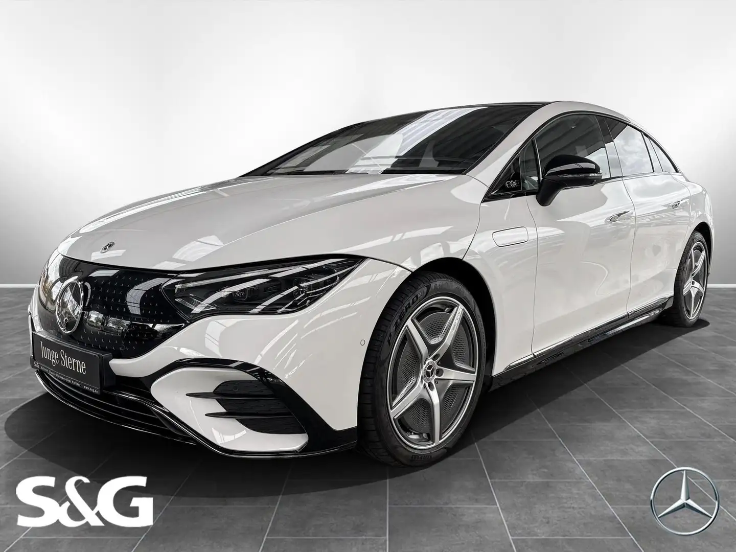 Mercedes-Benz EQE 350 + AMG Distro+Spurwechsel+Park+Lenkradhzg Wit - 1