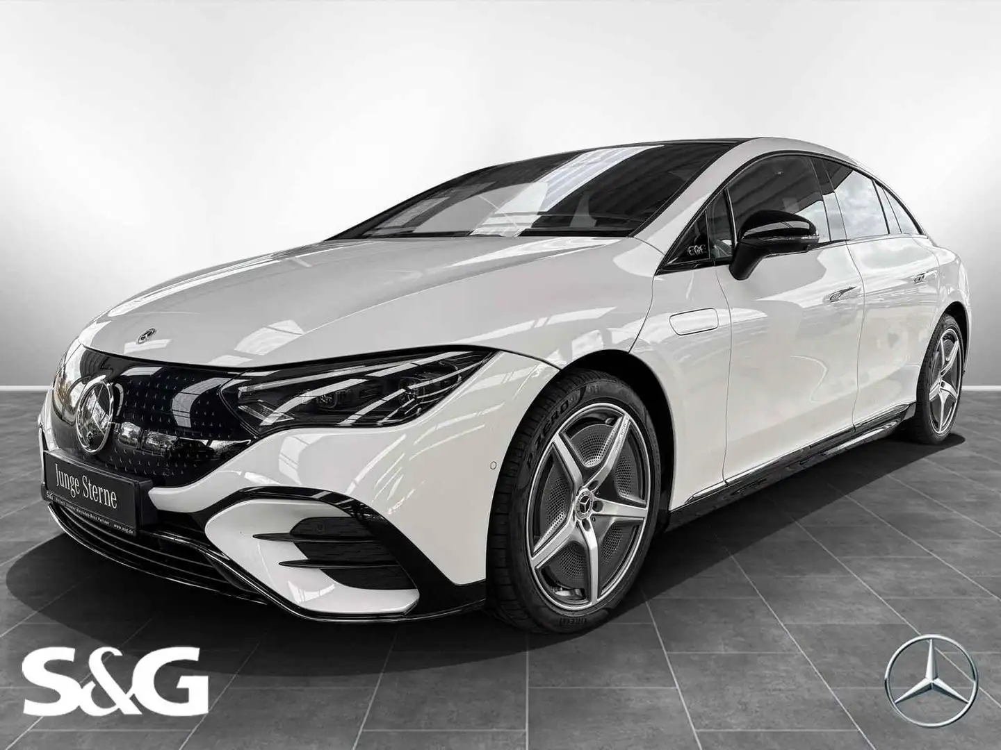 Mercedes-Benz EQE 350 + AMG Distro+Spurwechsel+Park+Lenkradhzg Weiß - 1