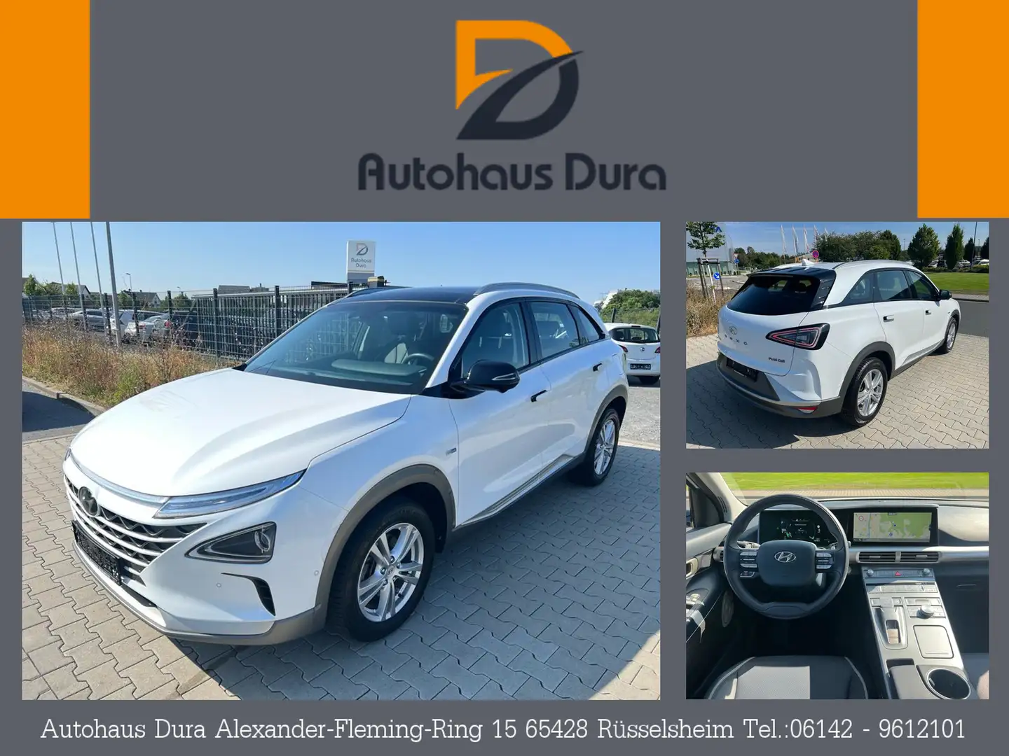 Hyundai NEXO Premium Automatik Navi+Leder+Led+Kamera+Shz Blanc - 1