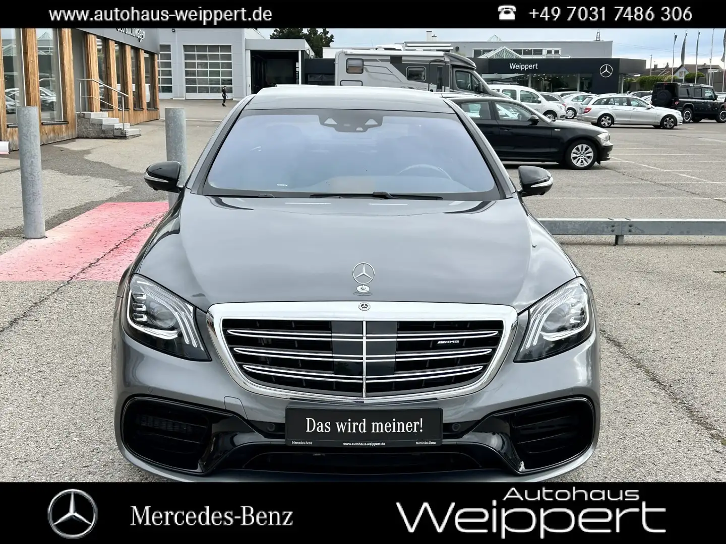 Mercedes-Benz S 63 AMG S 63 4M+ LANG DIS PAN MAGIC SKY CARBON LENKRAD Gris - 1